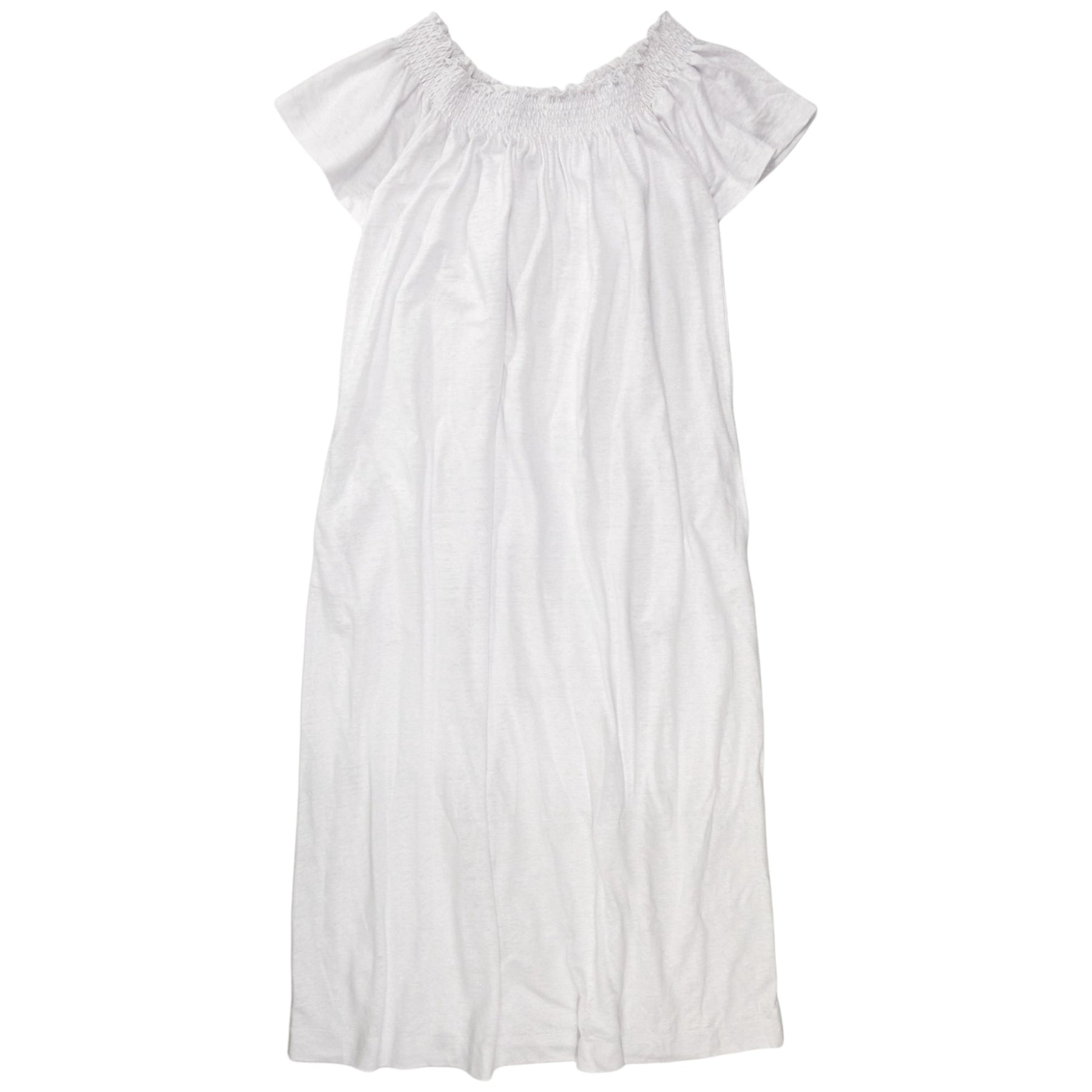 NRBY White Slub Jersey Dress