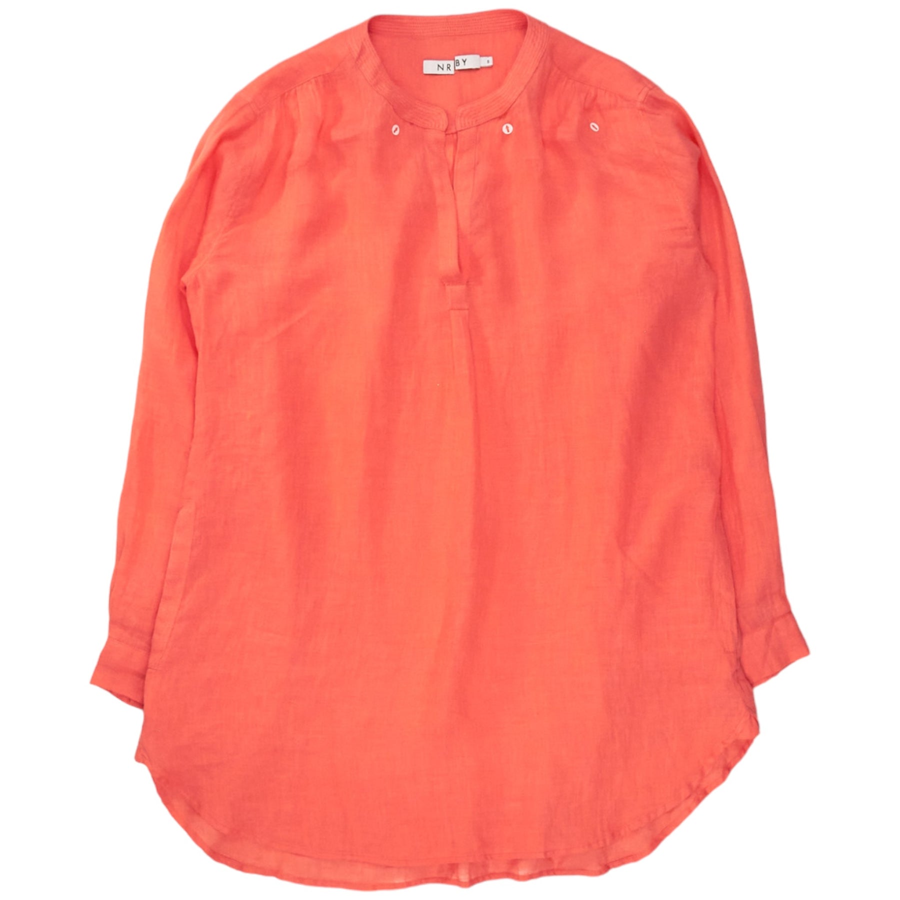 NRBY Coral Linen Beach Dress