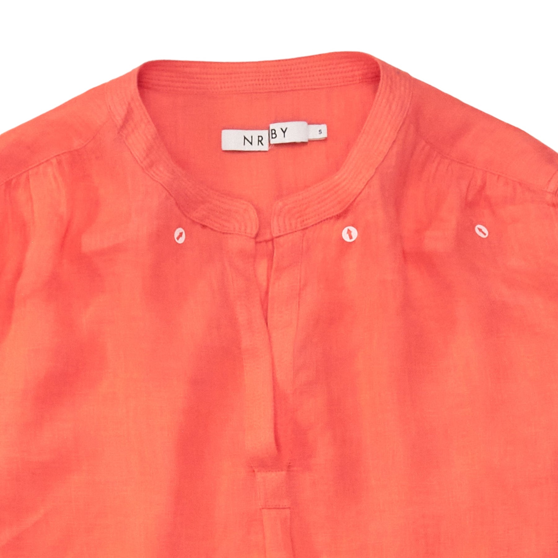 NRBY Coral Linen Beach Dress