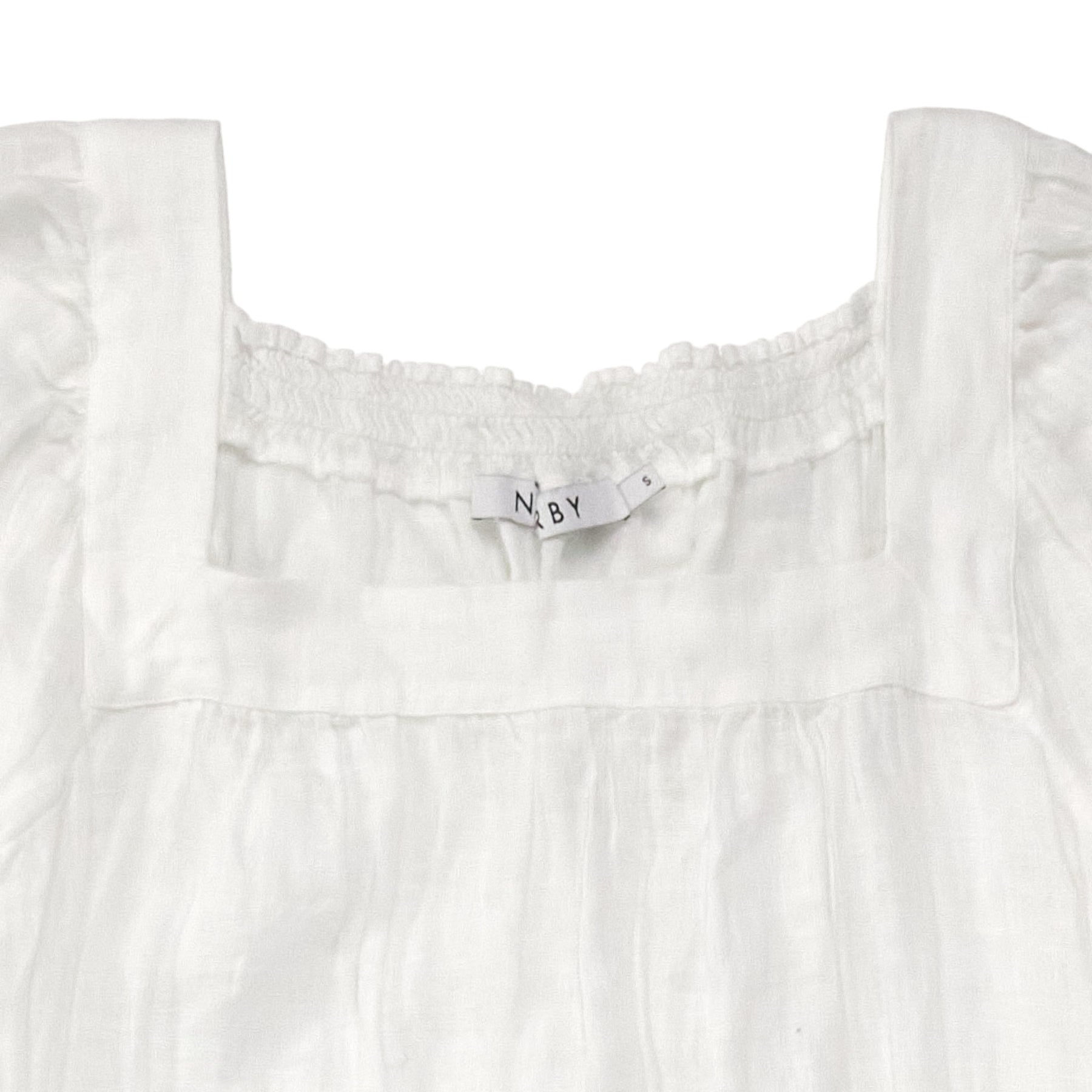 NRBY White Linen Maxi Dress
