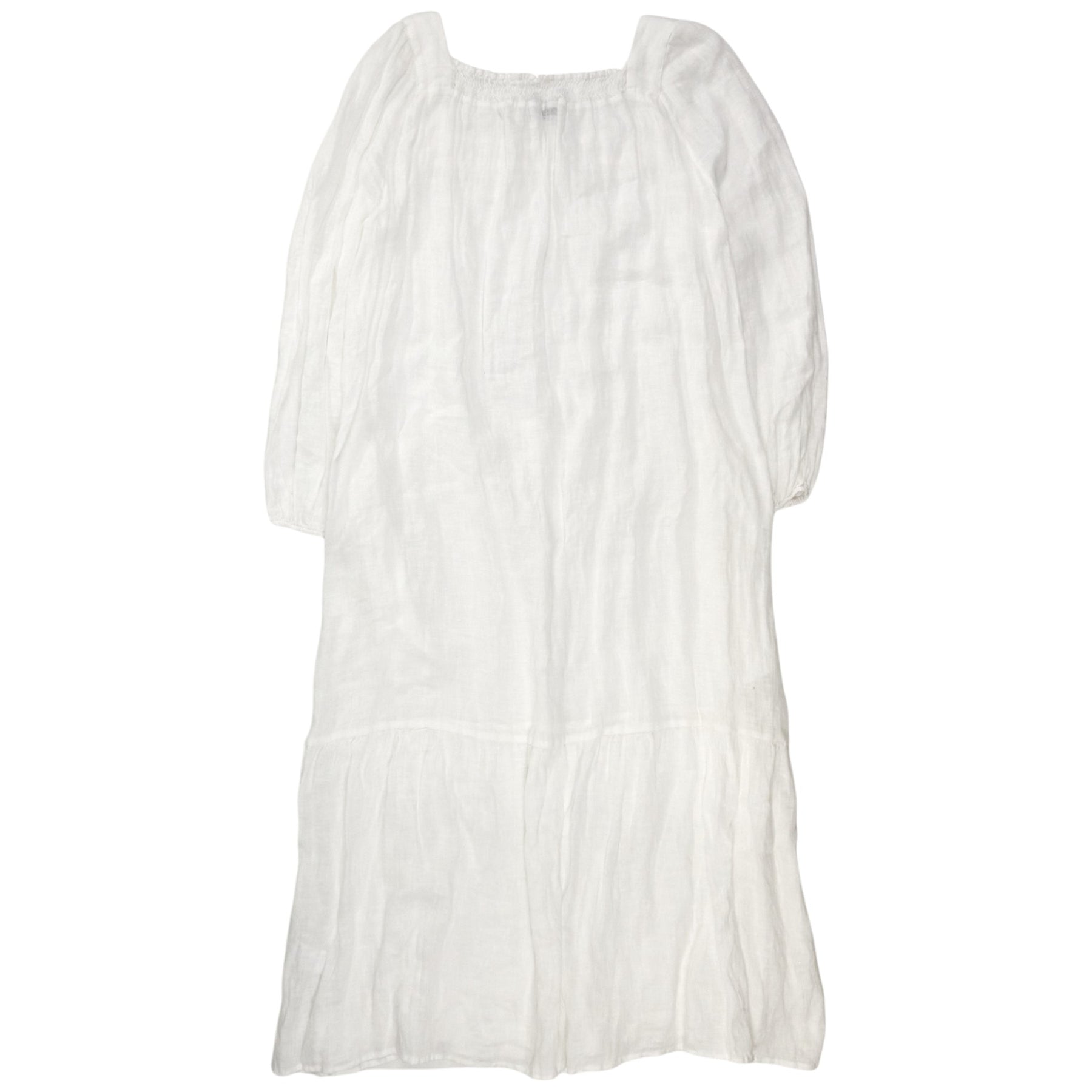 NRBY White Linen Maxi Dress