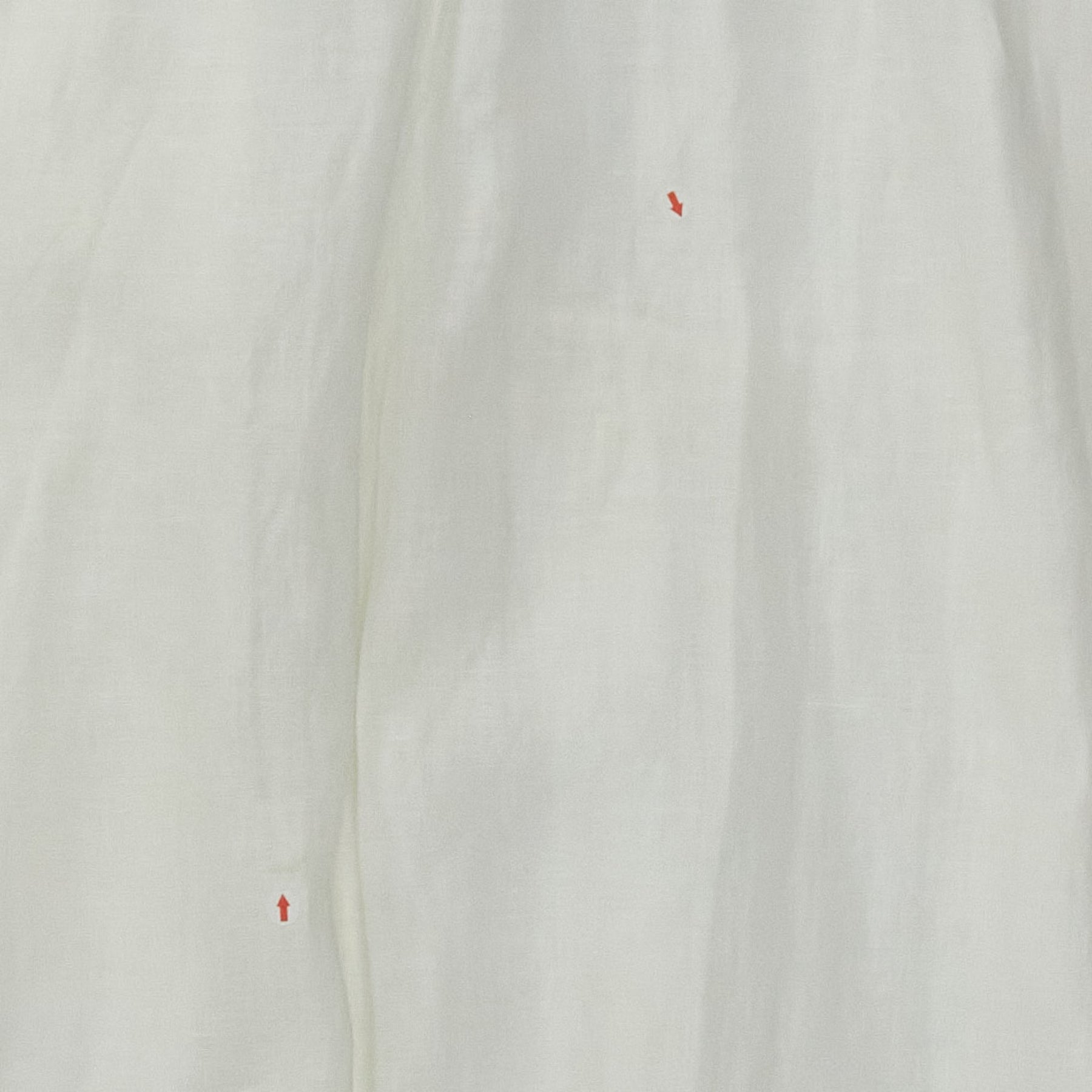 NRBY White Linen Gathered Neck Dress