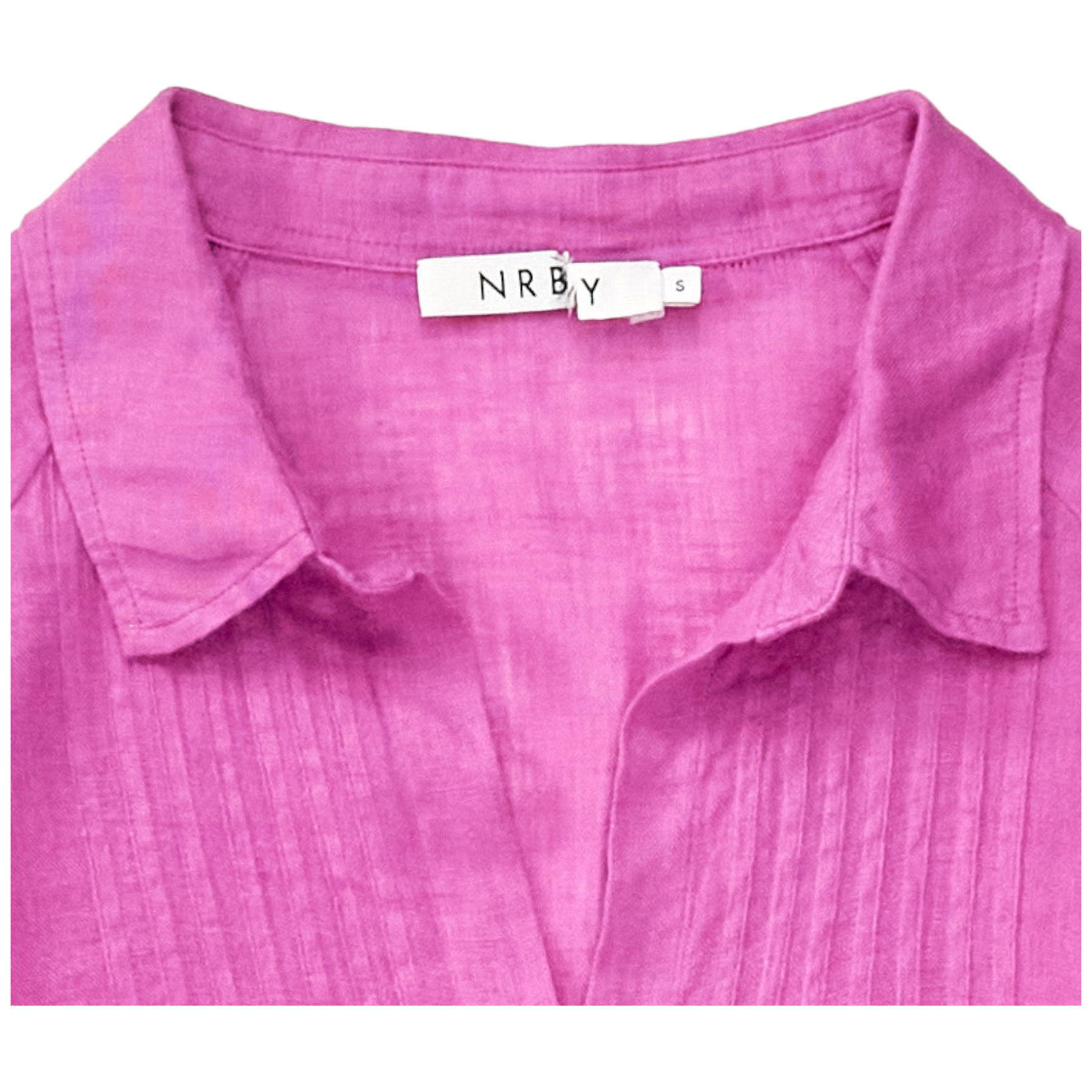 NRBY Purple Pin Tuck Shirt Dress