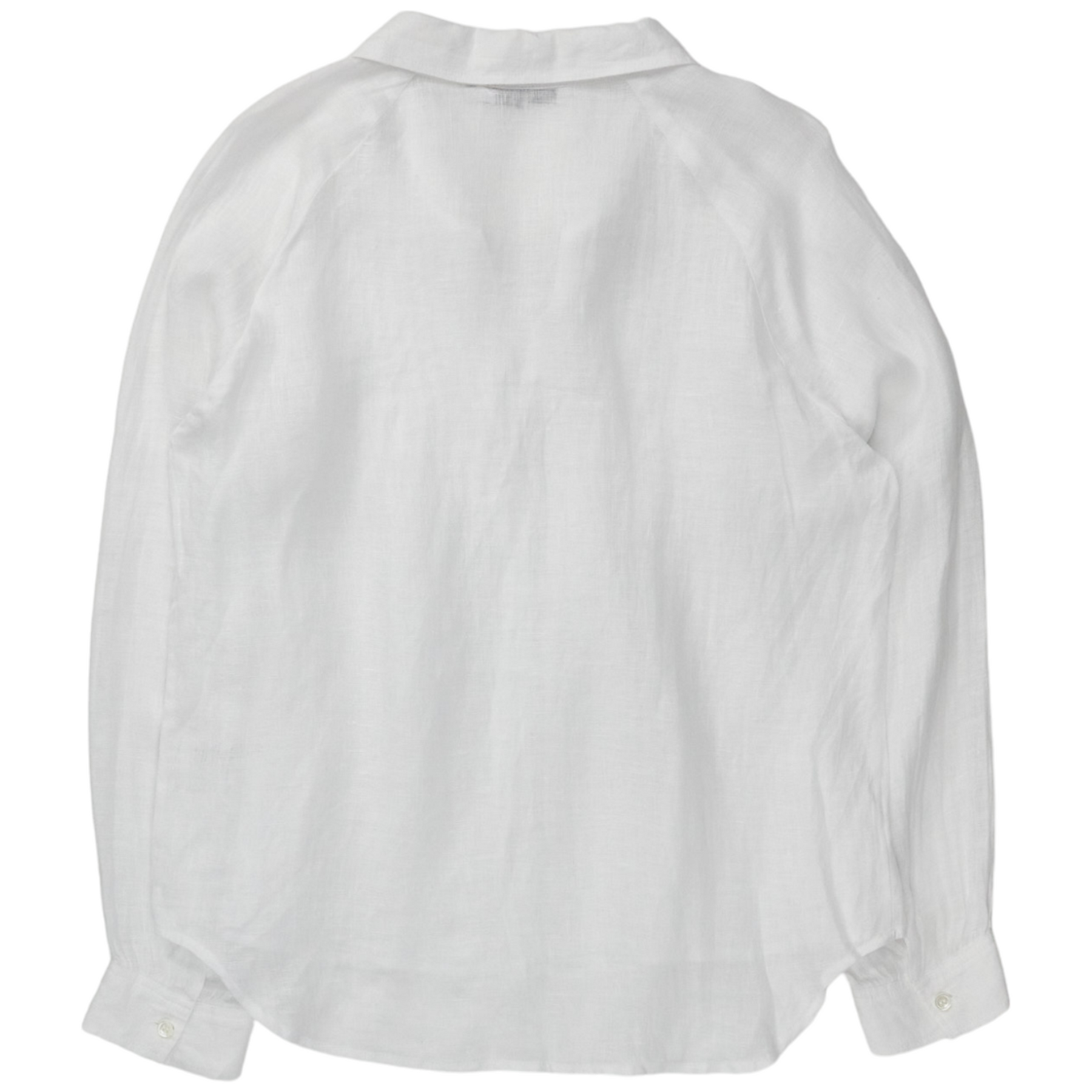 NRBY White Linen Pin-Tuck Shirt