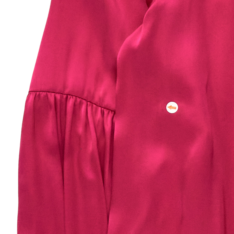 NRBY Hot Pink Ophelia Silk Satin Shirt