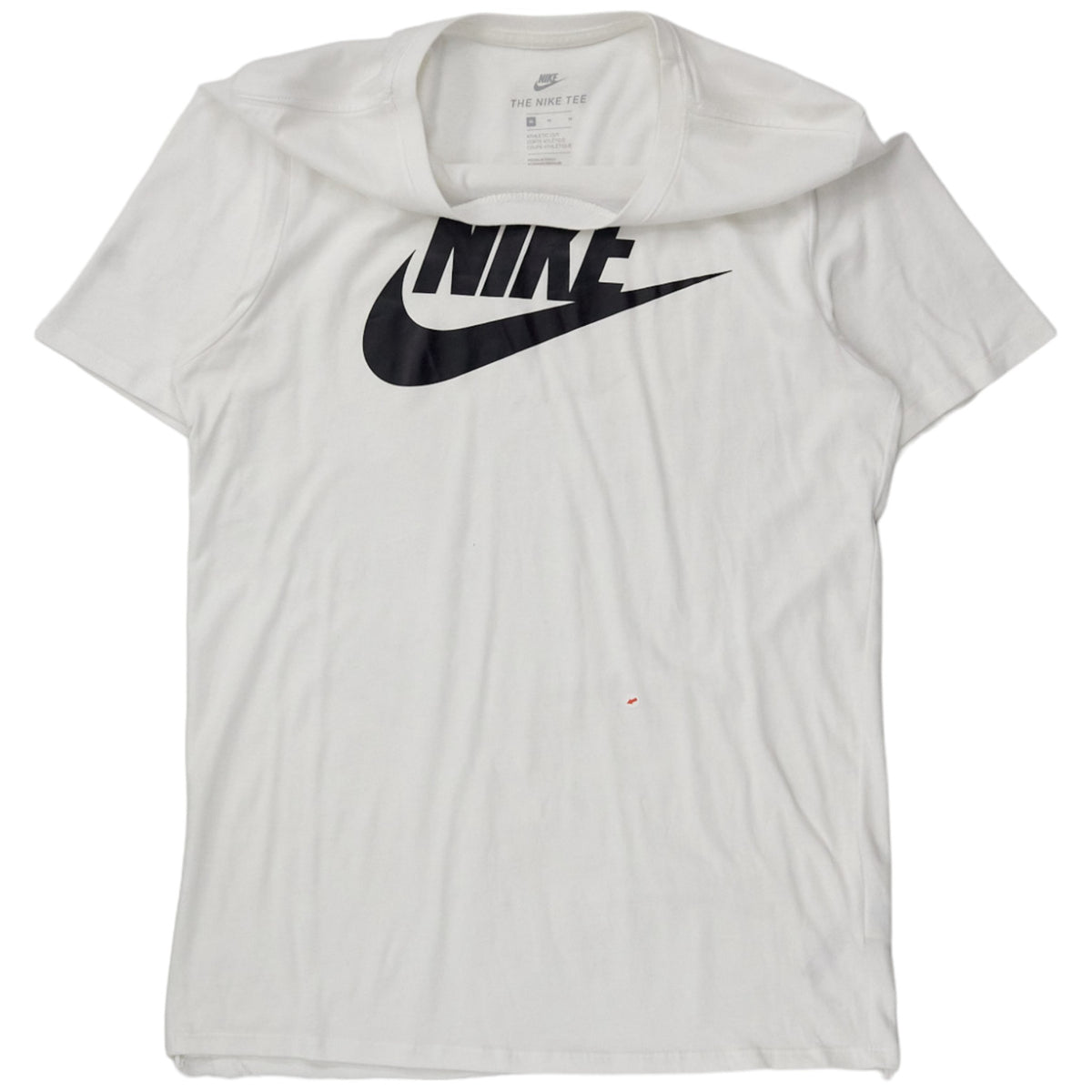 Nike White Logo Tick Tee