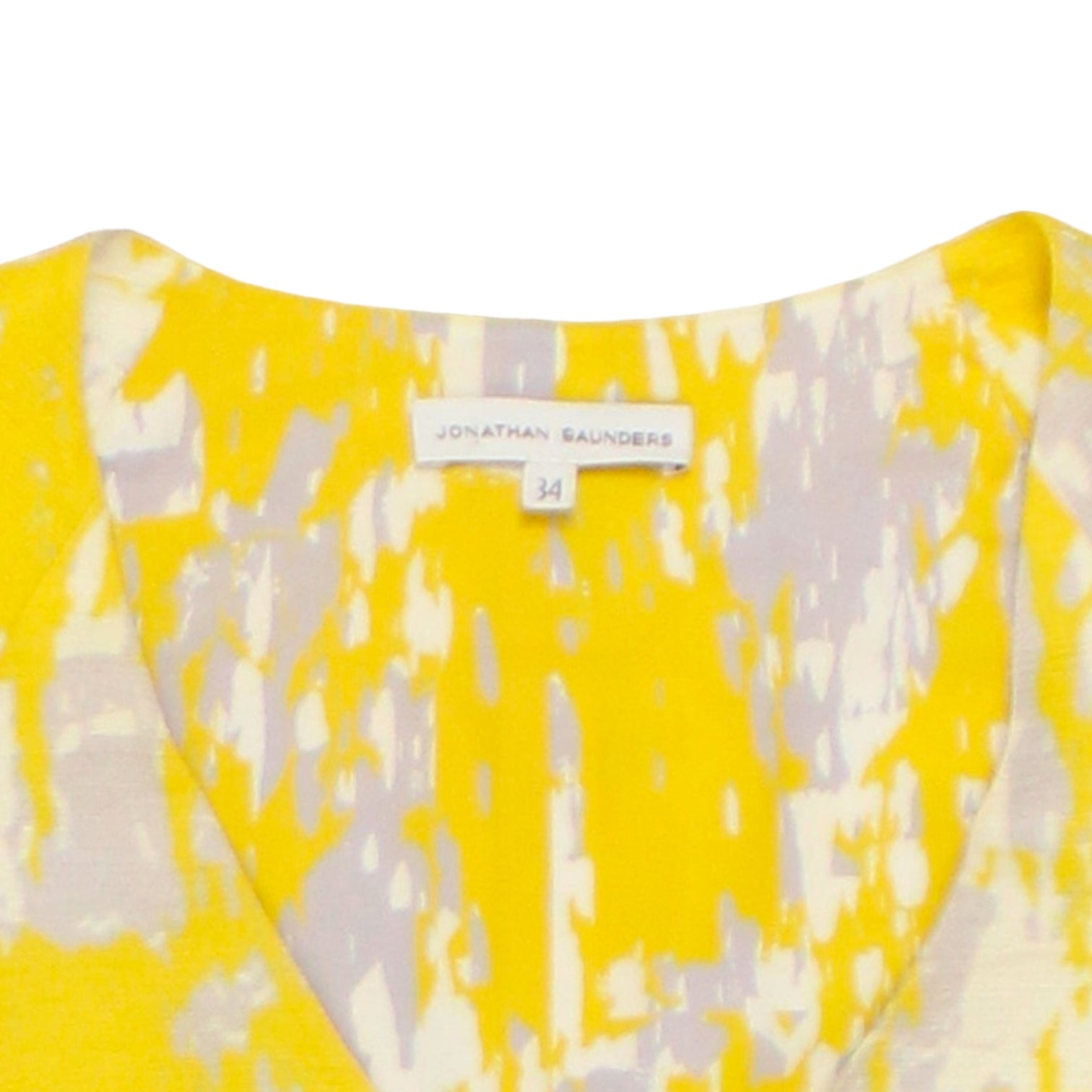 Jonathan Saunders Yellow Fit & Flare Dress