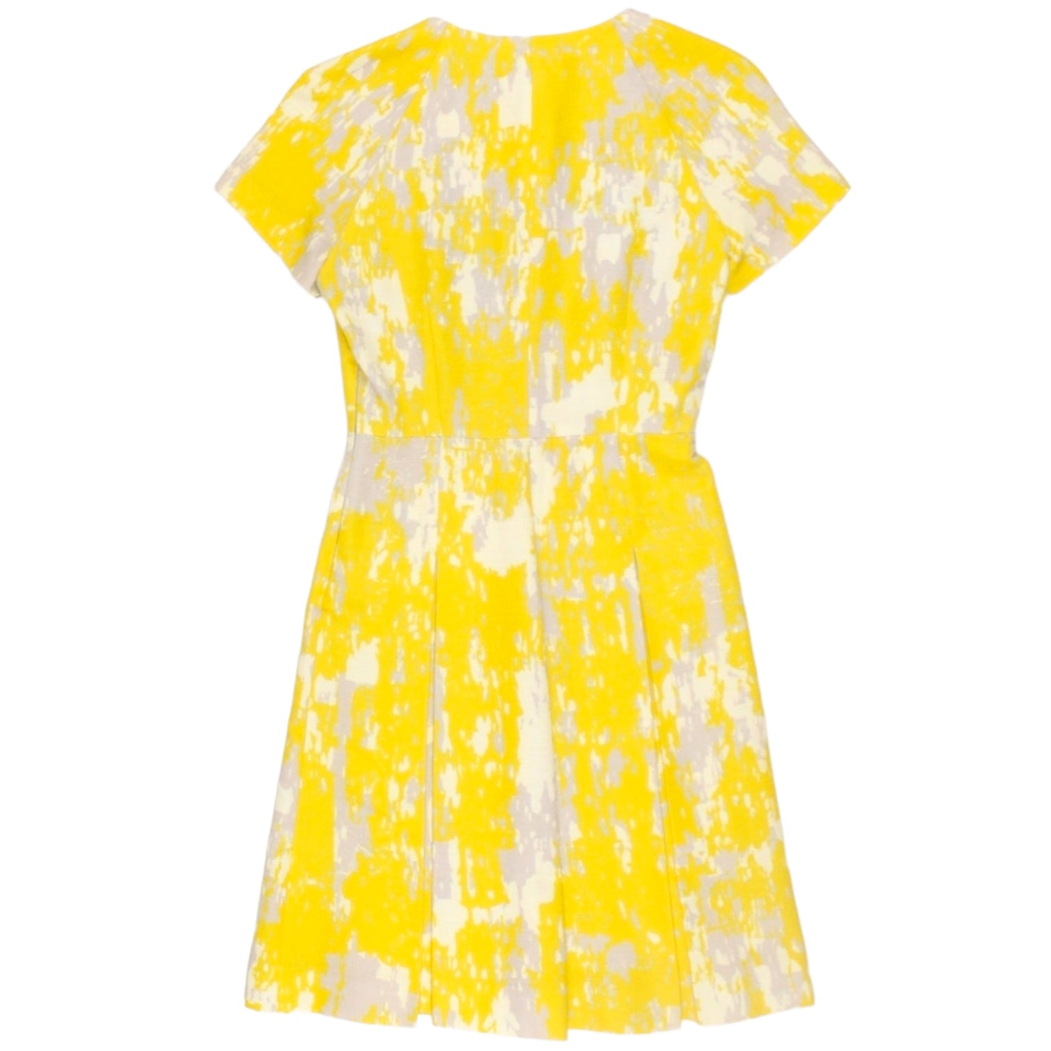 Jonathan Saunders Yellow Fit & Flare Dress