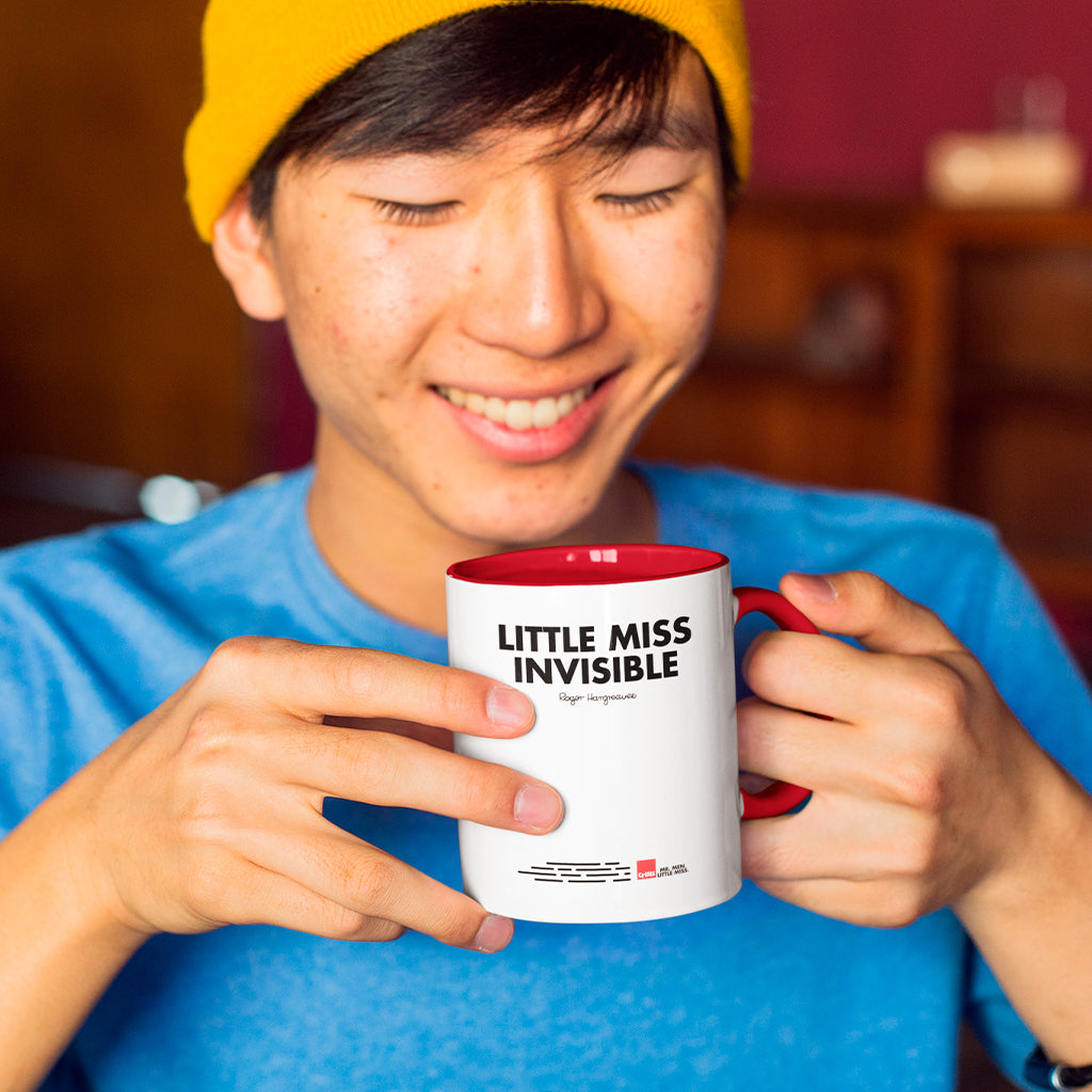 Little Miss Invisible Large Porcelain Colour Handle Mug