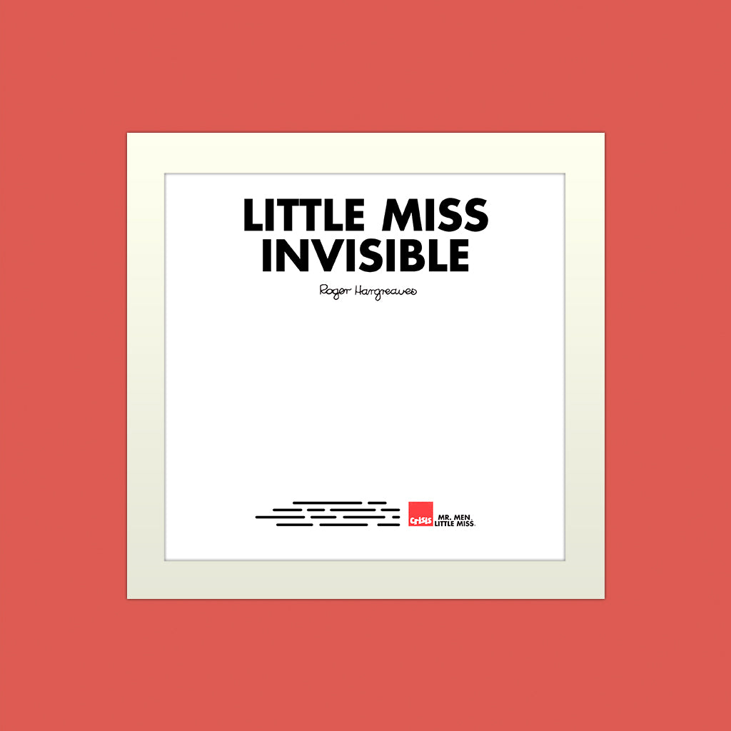 Little Miss Invisible Art Print