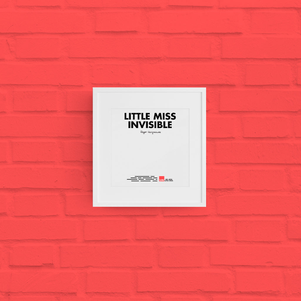 Little Miss Invisible Art Print