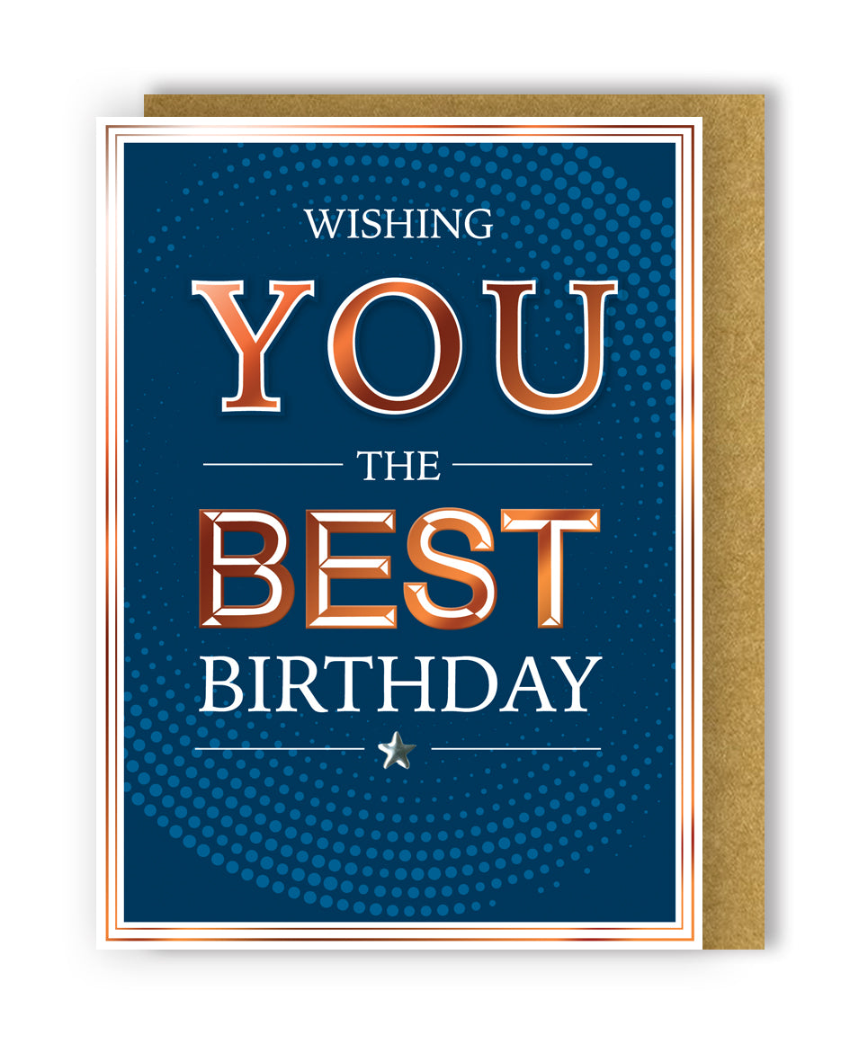 Happy Birthday Wishing You The Best Card
