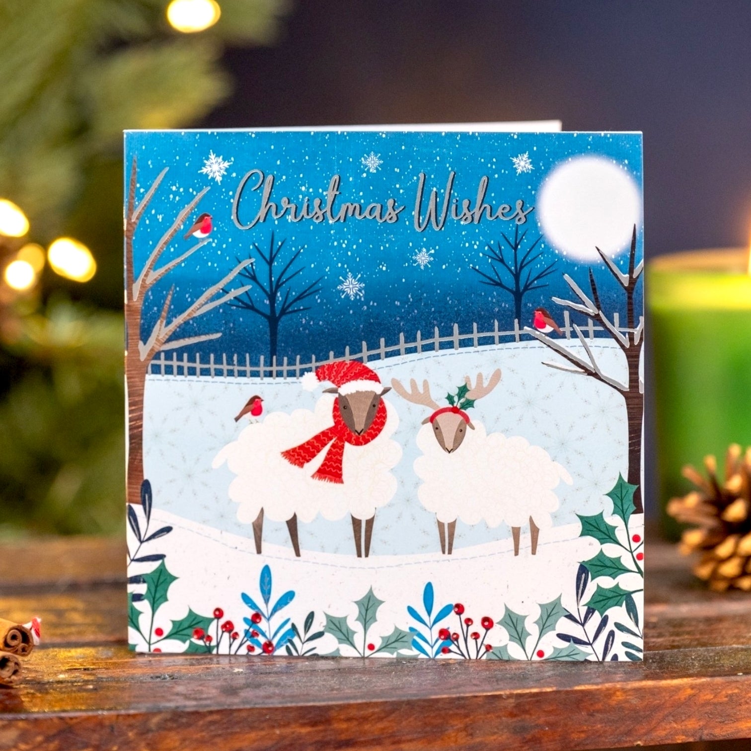 Crisis Festive Sheep Card - Pack of 8
