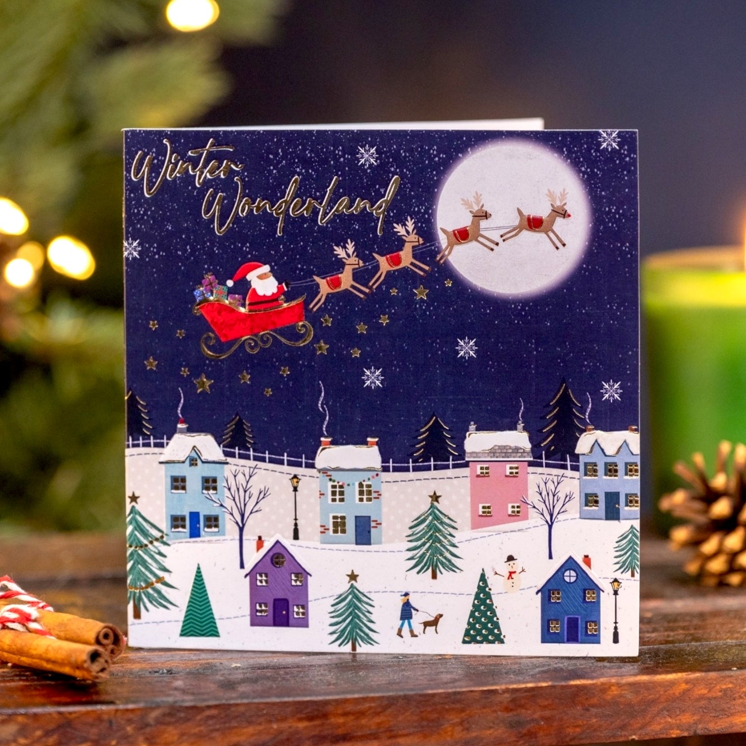 Crisis Santa Riding The Night Sky - Pack of 8