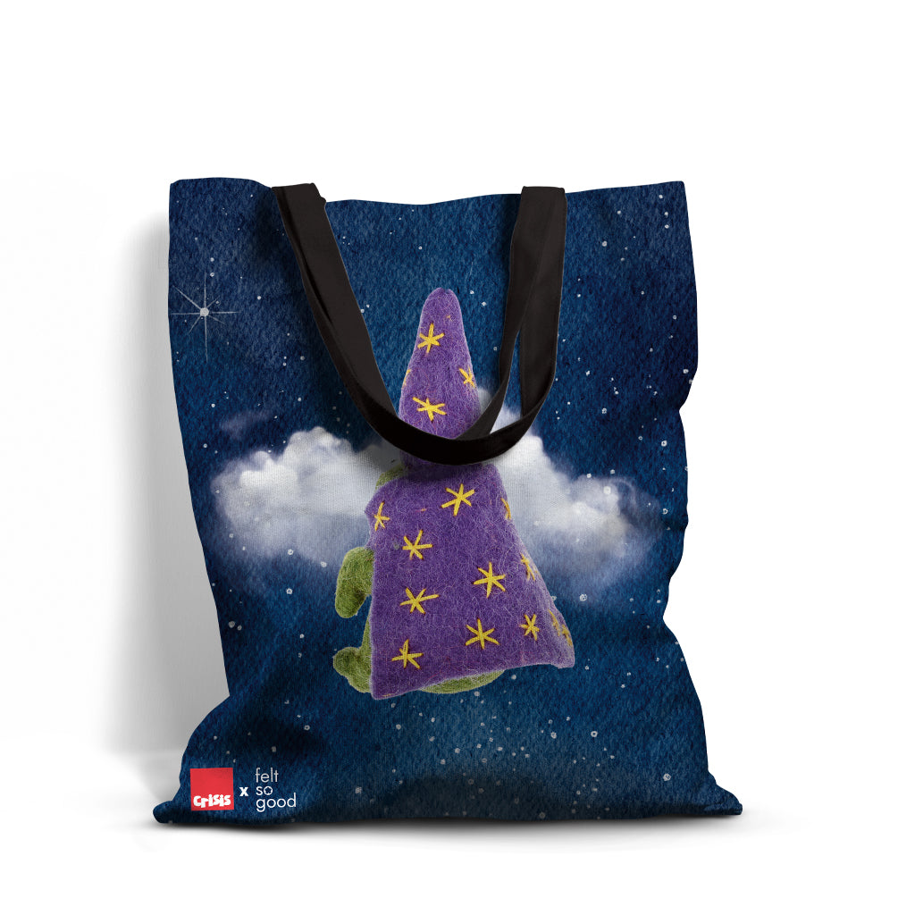 Handmade Felt 'Wizard Frog' Hanging Halloween Decoration