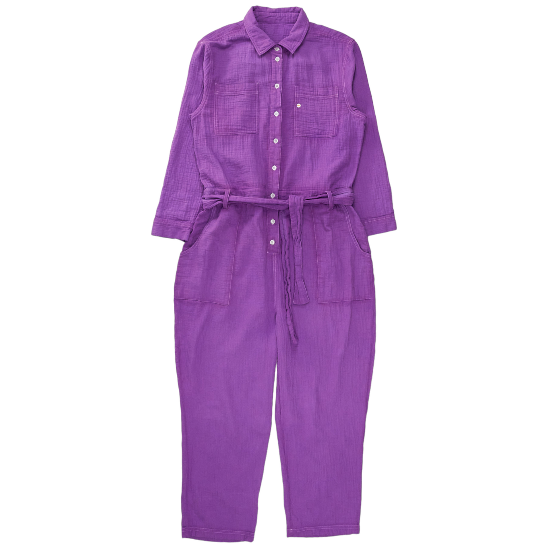 NRBY Purple Crinkle Jumpsuit