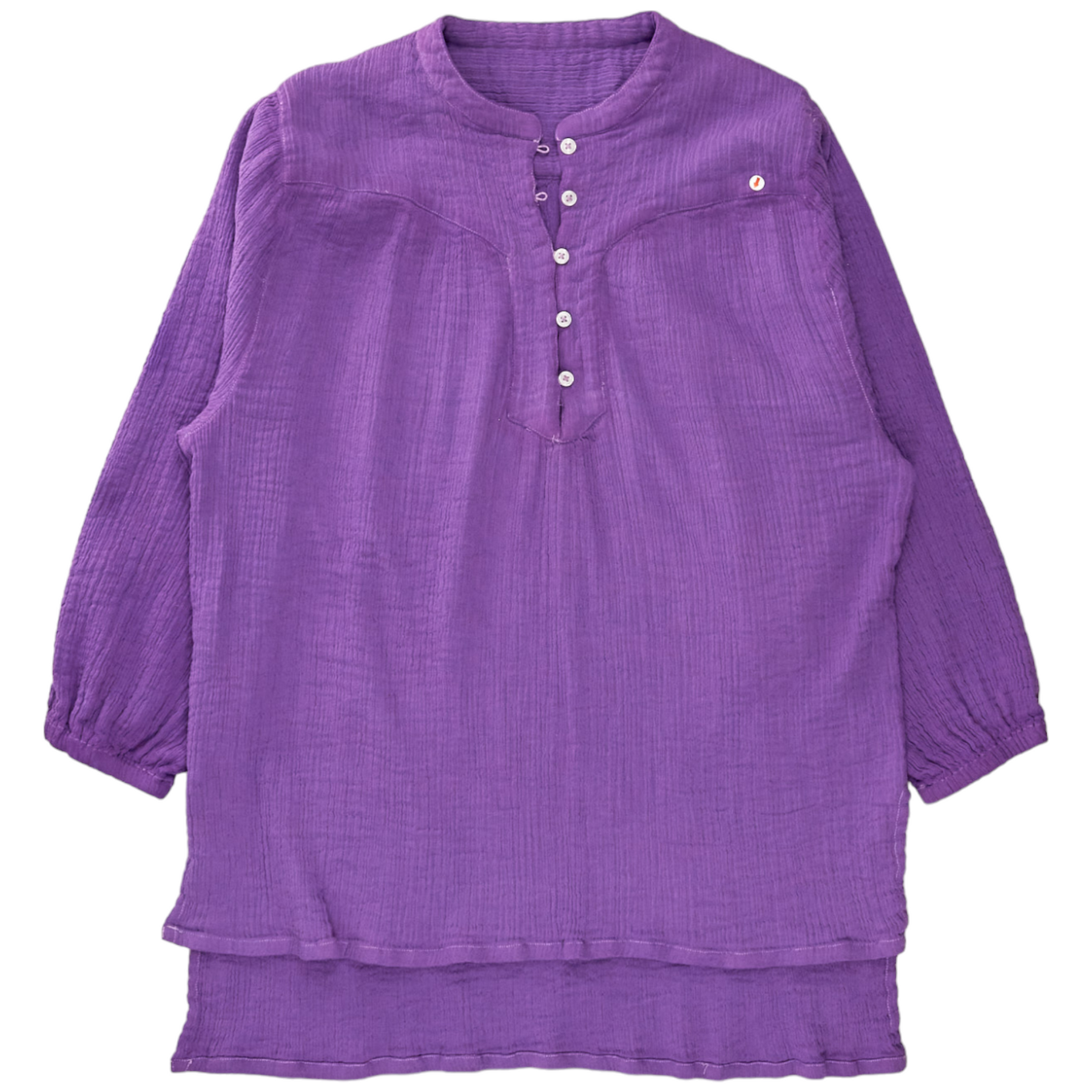 NRBY Purple Crinkle Cotton Top