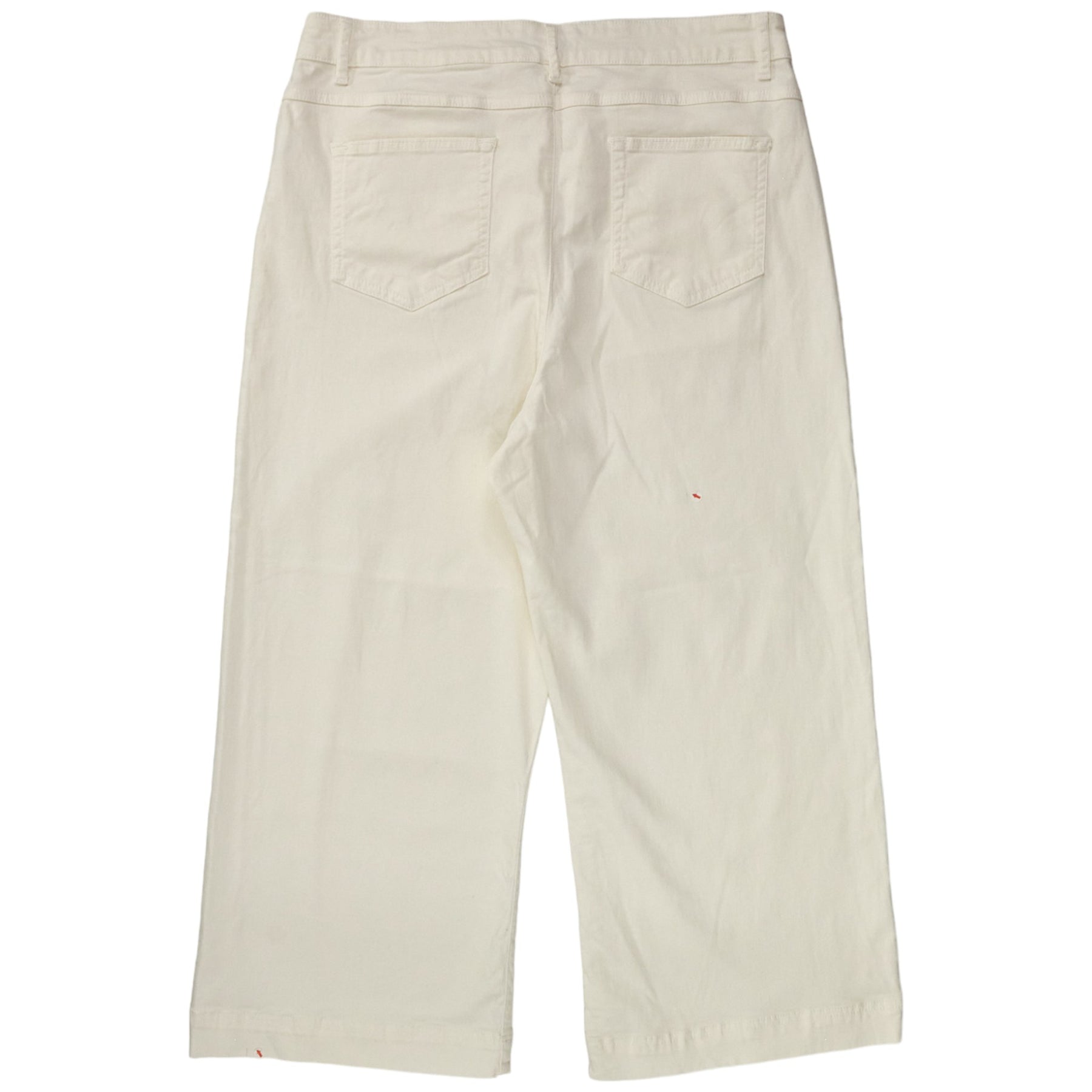 NRBY White Wide Cropped Jeans