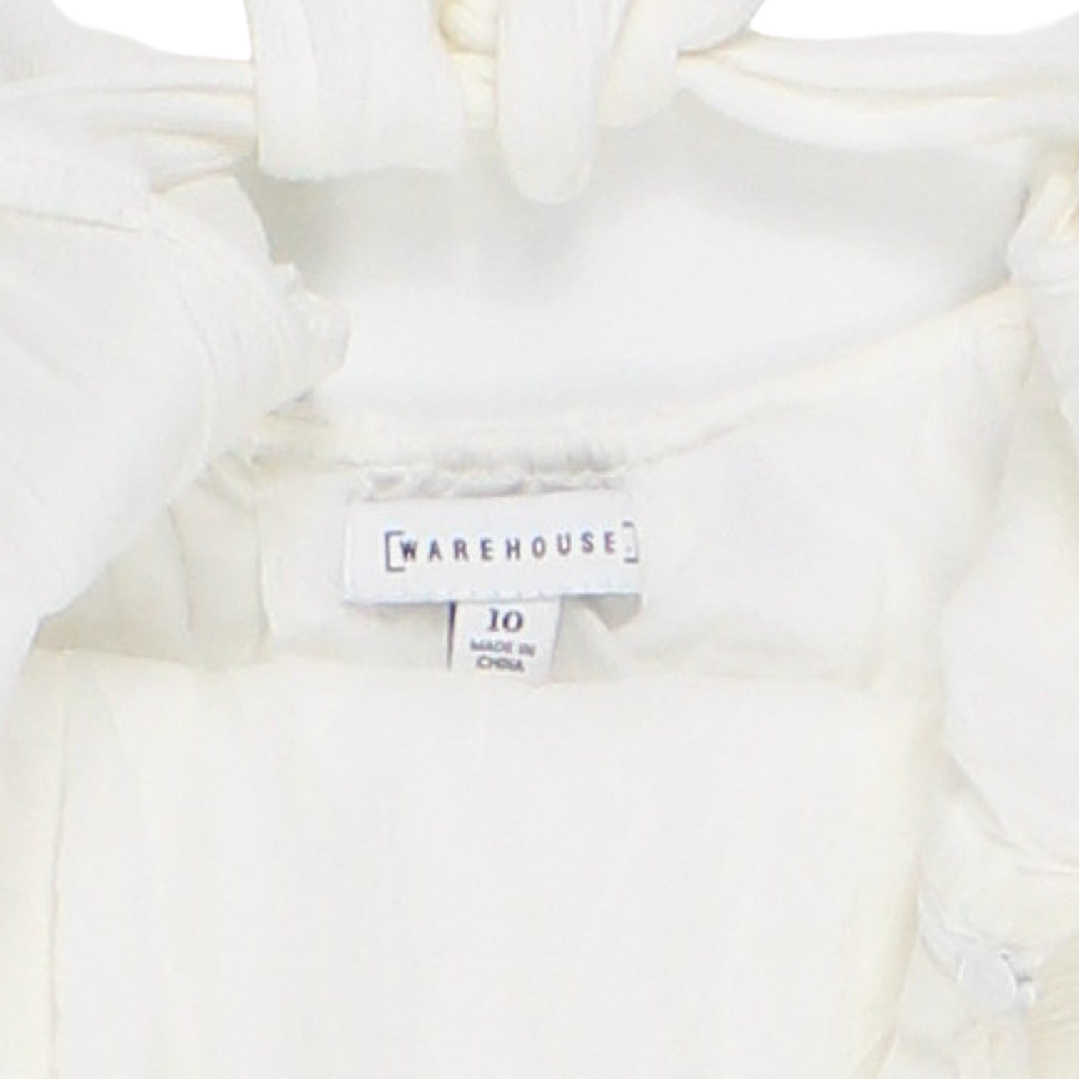 Warehouse White Cheesecloth Midaxi Dress