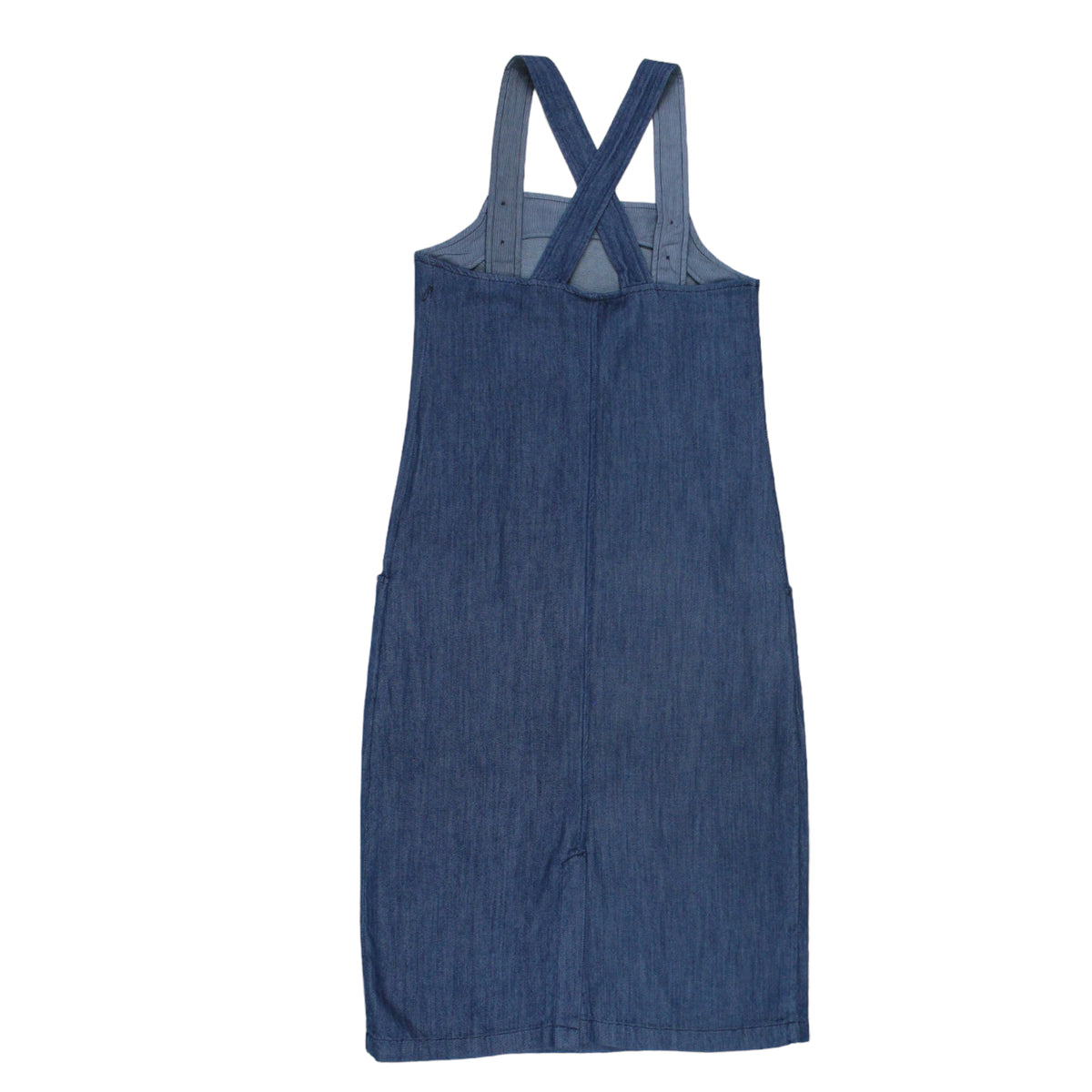 Seasalt Blue Denim Pinafore Dress - Seconds