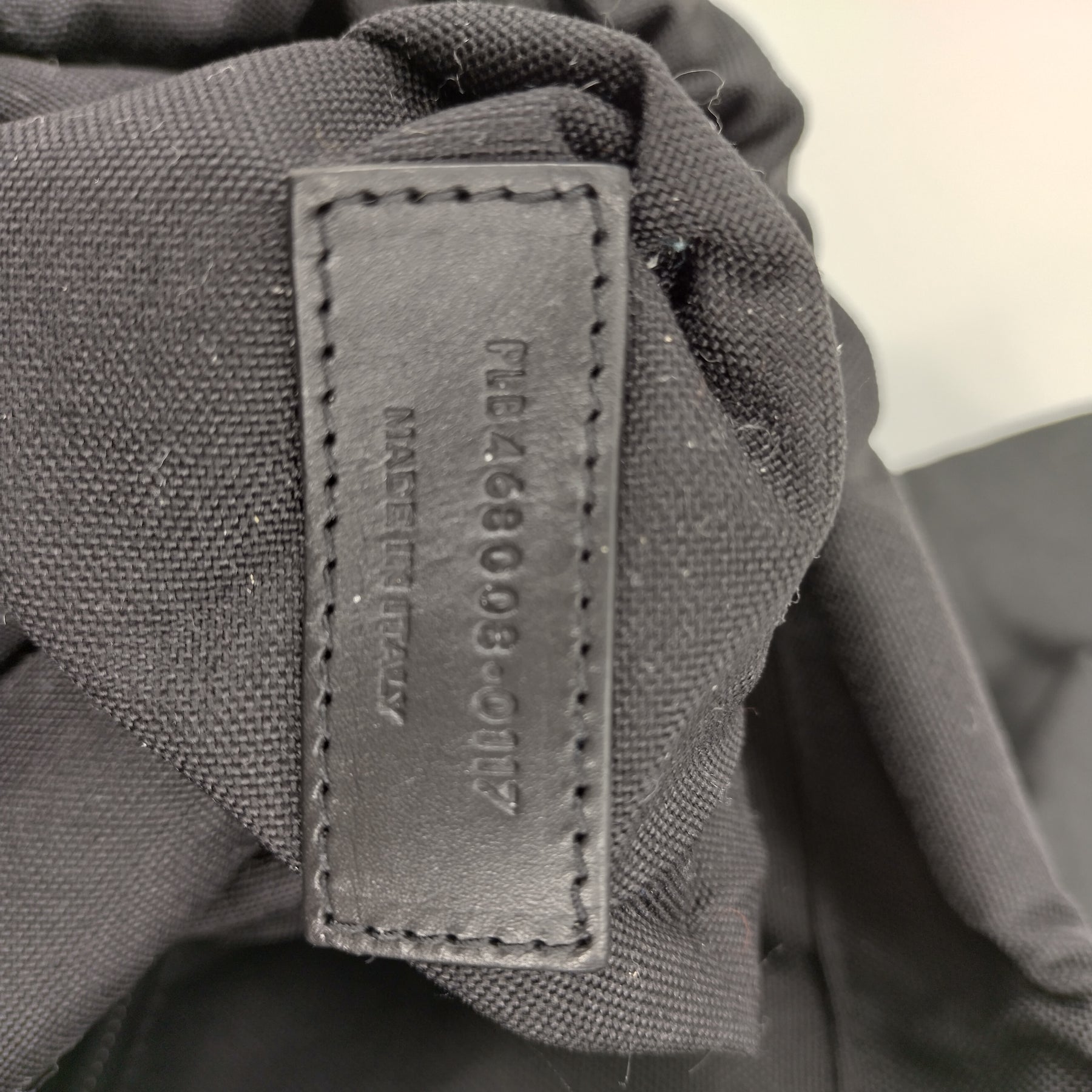 Saint Laurent Black Nylon/Leather Back Pack
