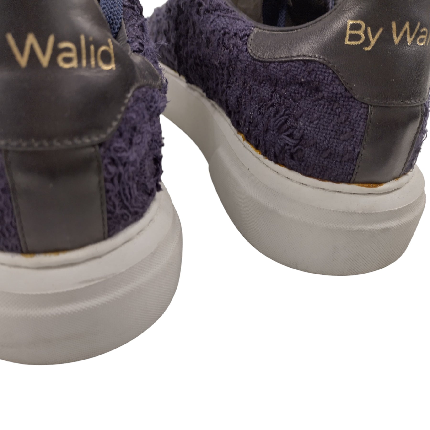 By Walid Navy Lace Sneakers