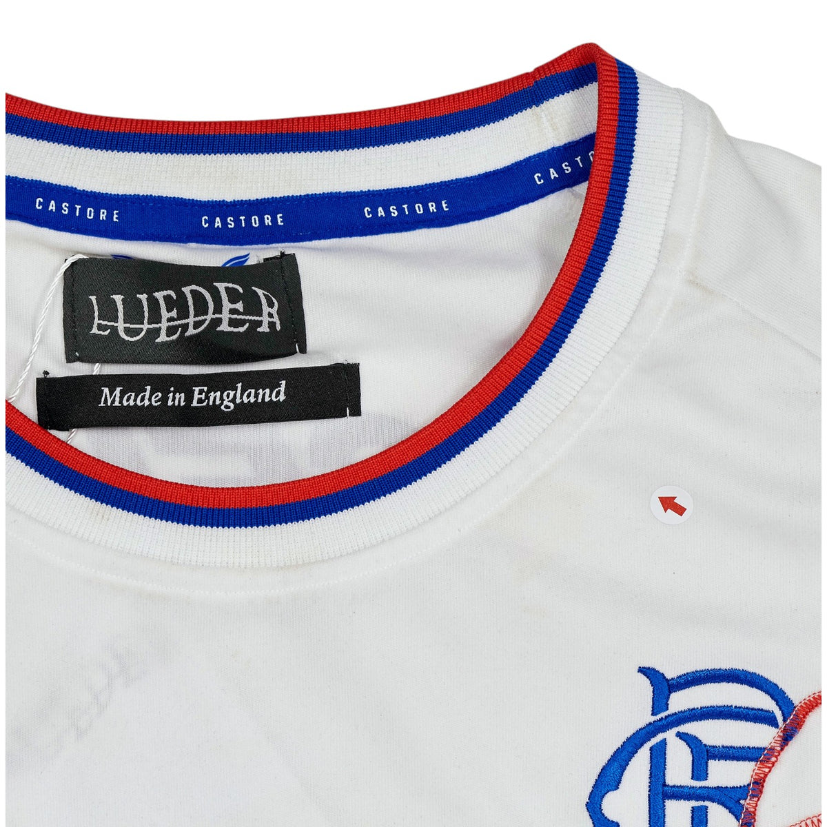 Lueder White Cut Out Football Top