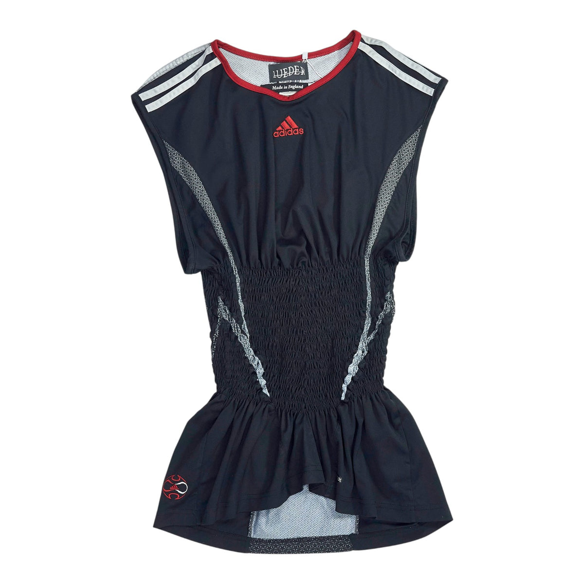 Lueder Black Adidas Shirred Top