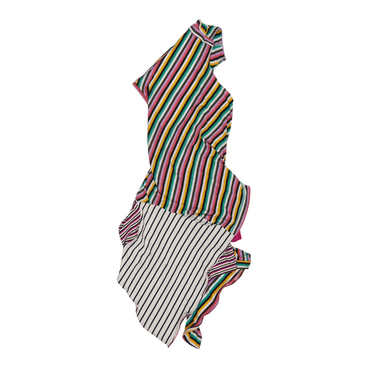 Hadiyah Hussain Striped One Shoulder Dress