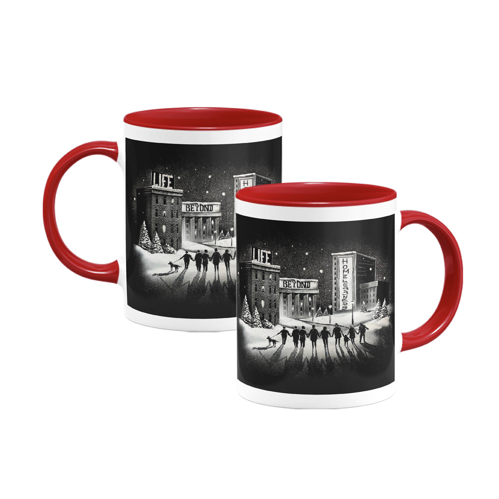 Snow Windows x Crisis Mug- Exclusive "Life Beyond Homelessness" Design