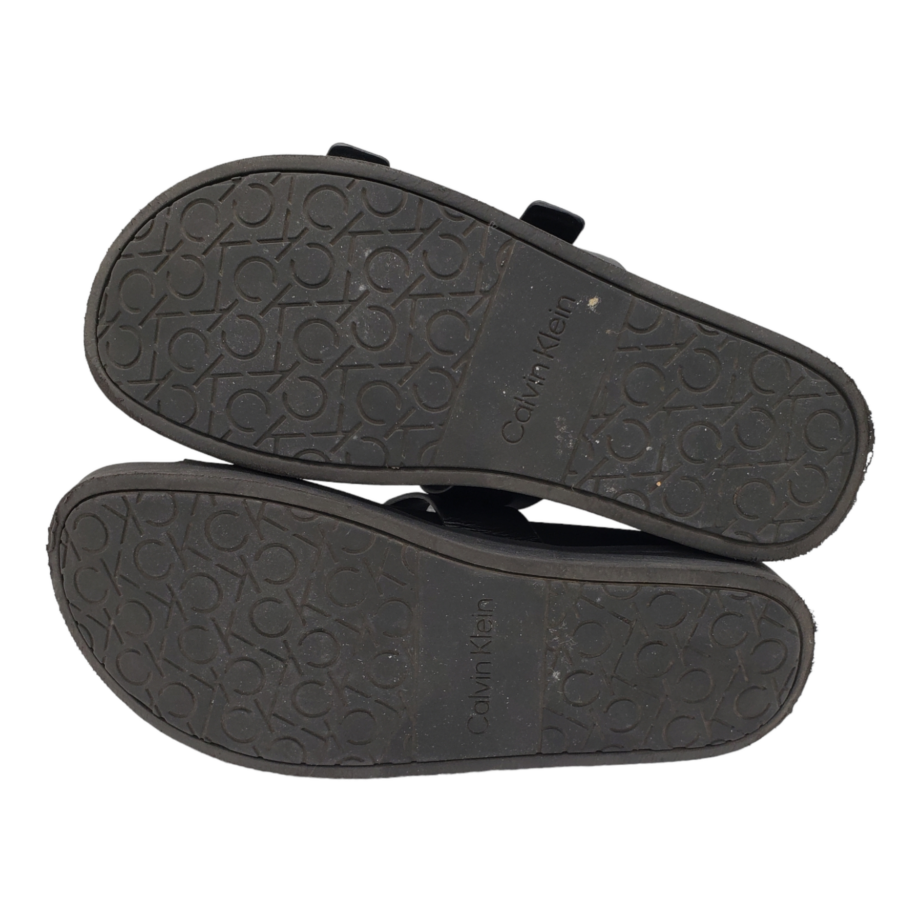 Calvin Klein Black Ergonomic Slides
