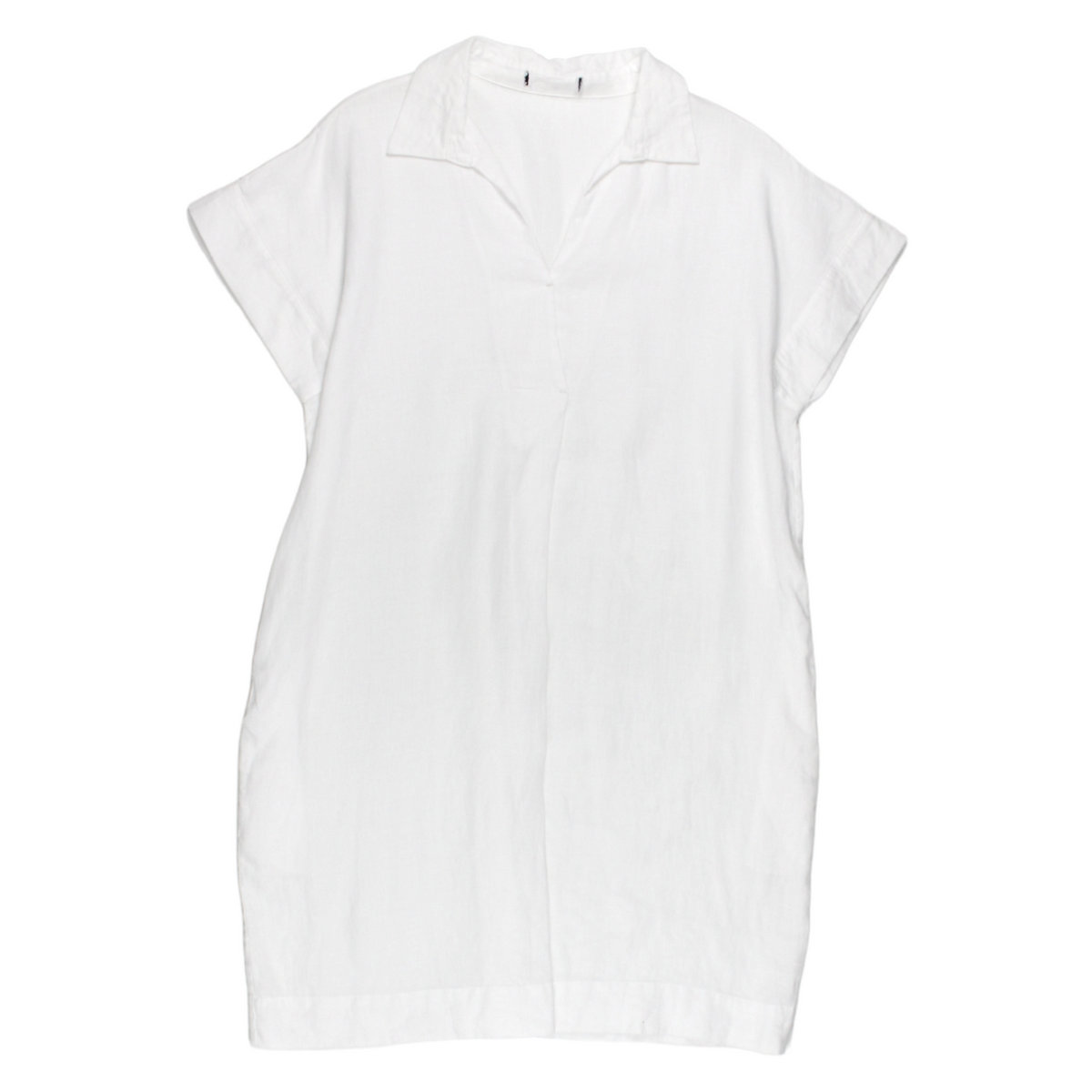 NRBY White Shelly Linen Dress - Sample