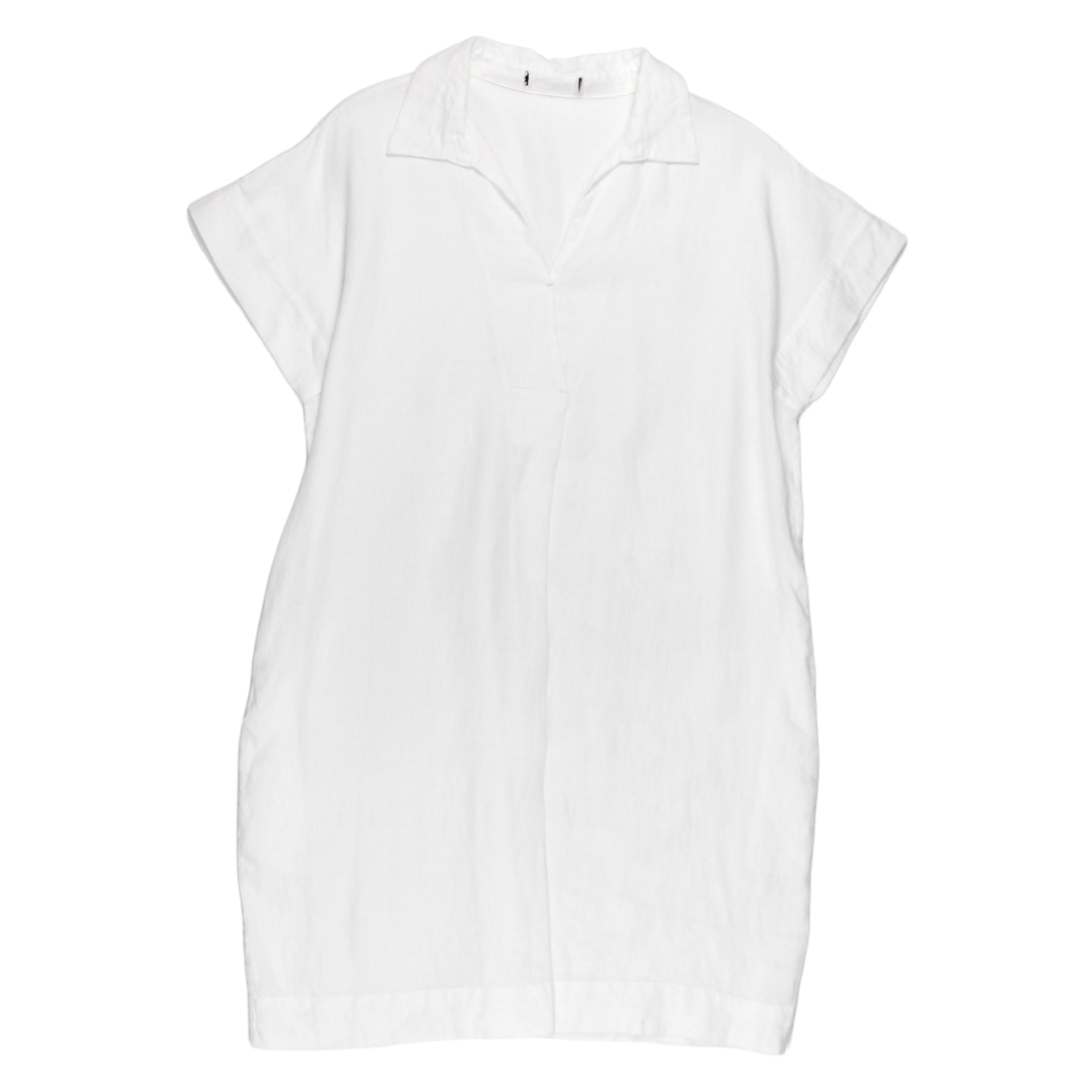 NRBY White Shelly Linen Dress - Sample