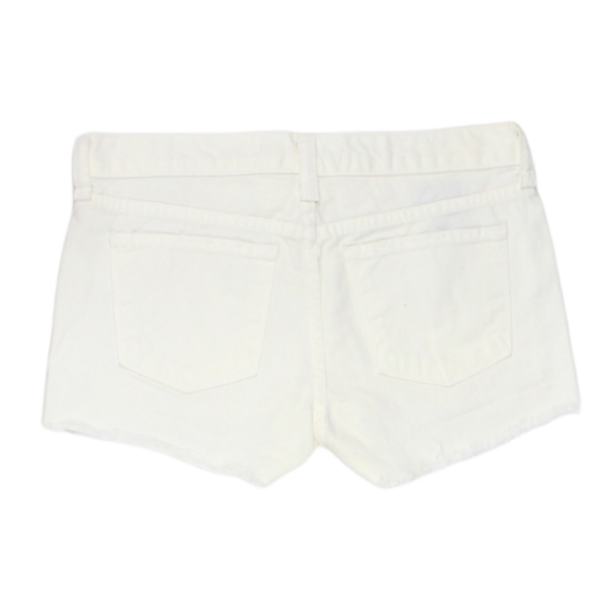 J Brand White Distressed Cut-Off Shorts