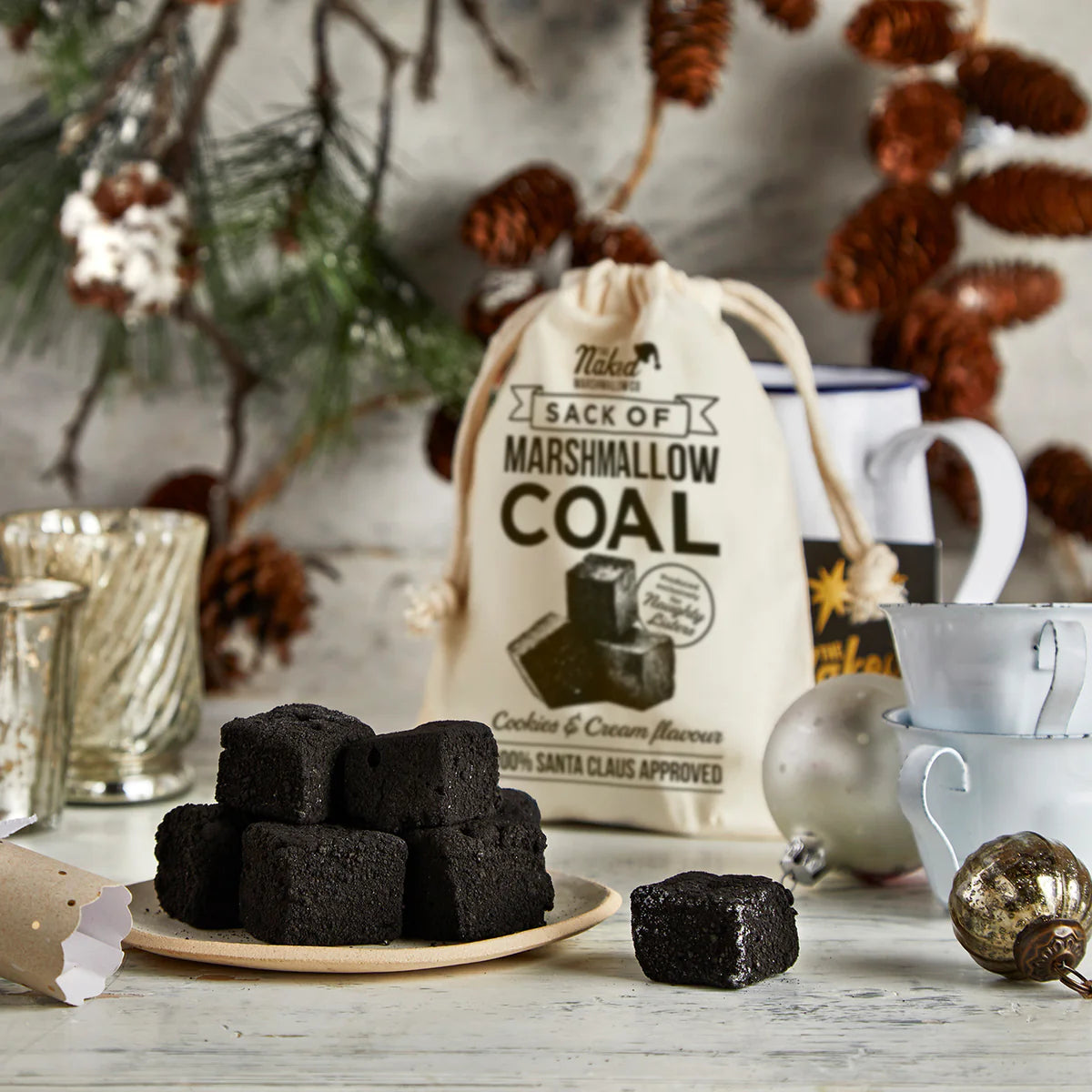 Cookies & Cream of Gourmet Marshmallows Coal Gift Bag