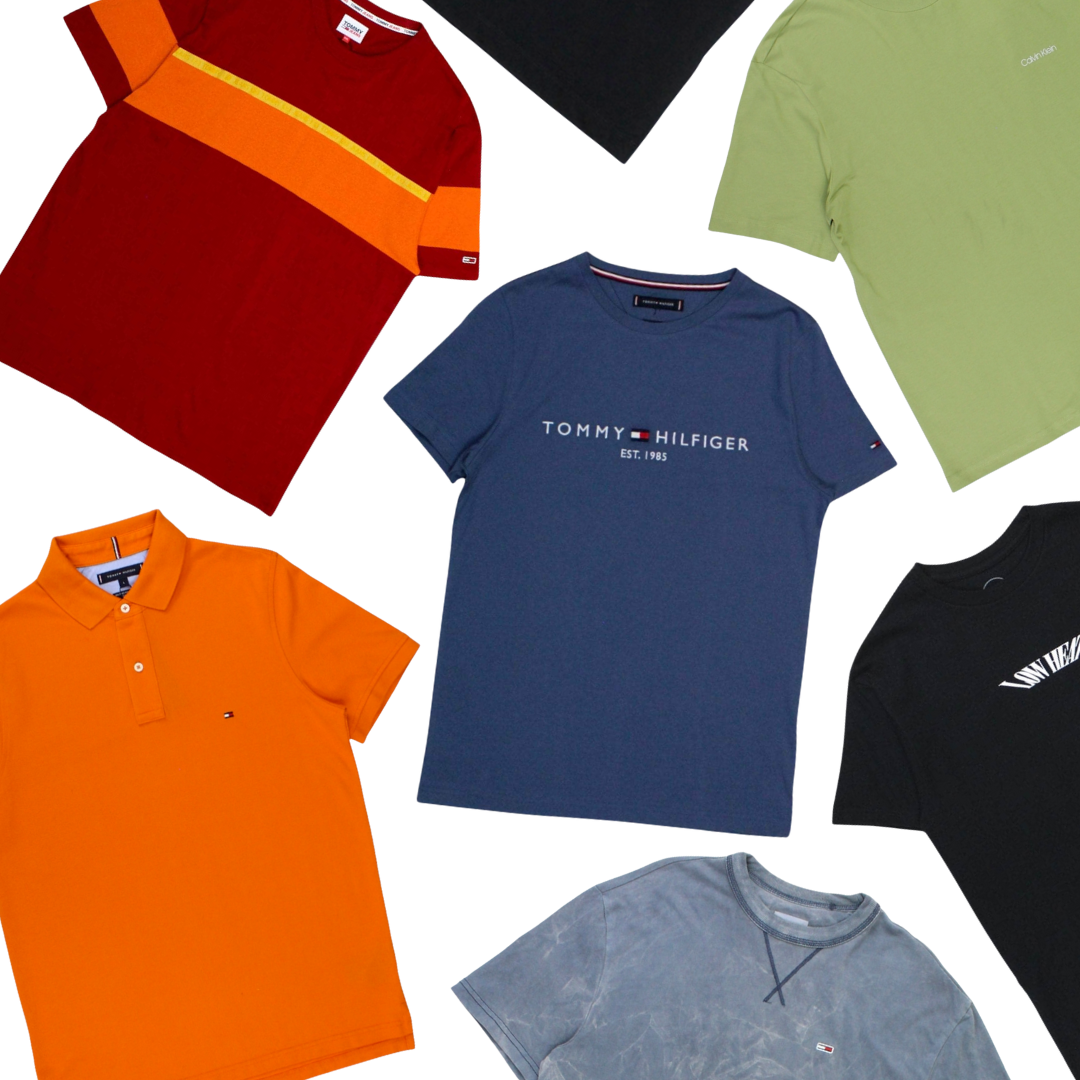 x8 Men's Mixed Tommy Hilfiger Colourful T-shirt & Polo Shirts Bundle