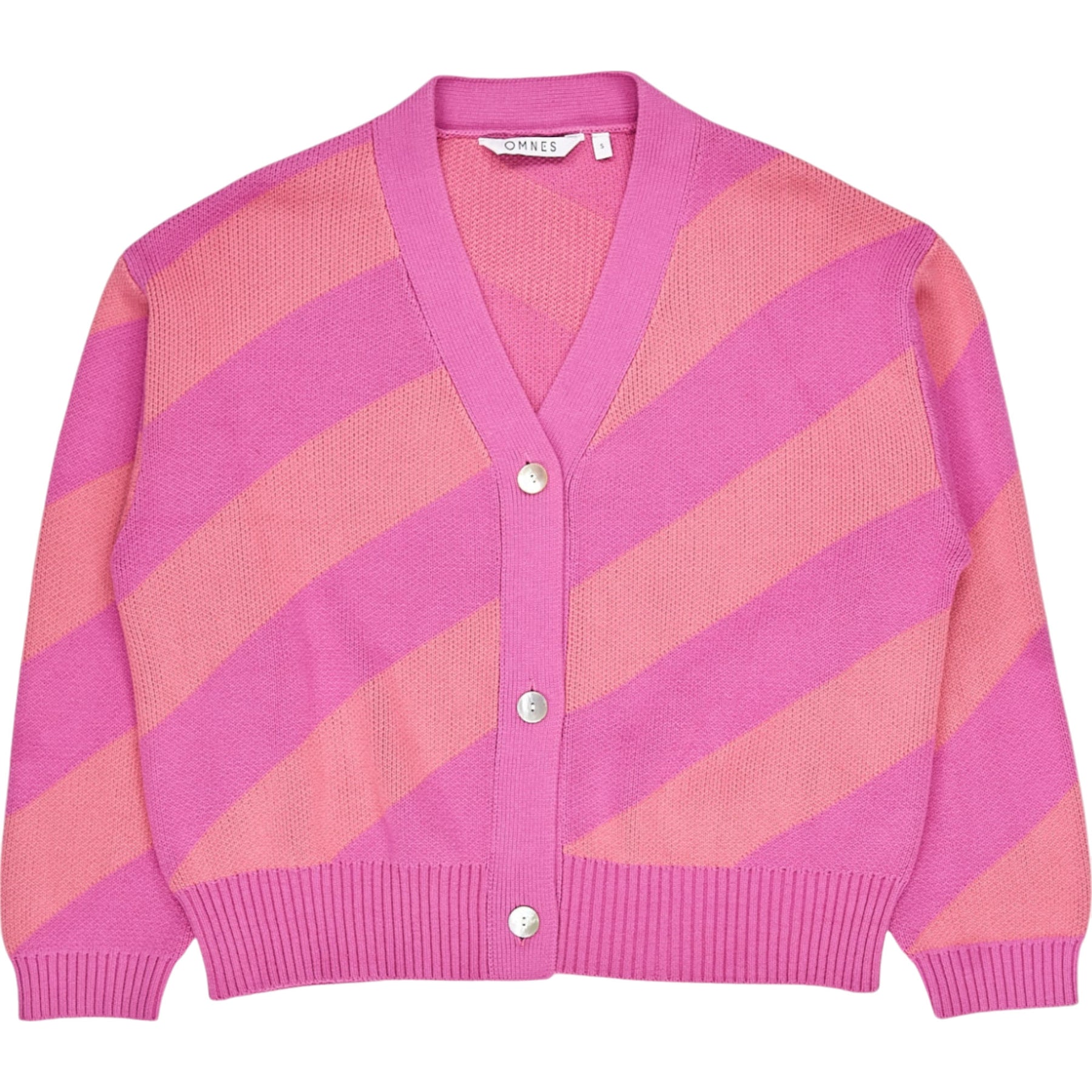 OMNES Pink Cotton Cardigan
