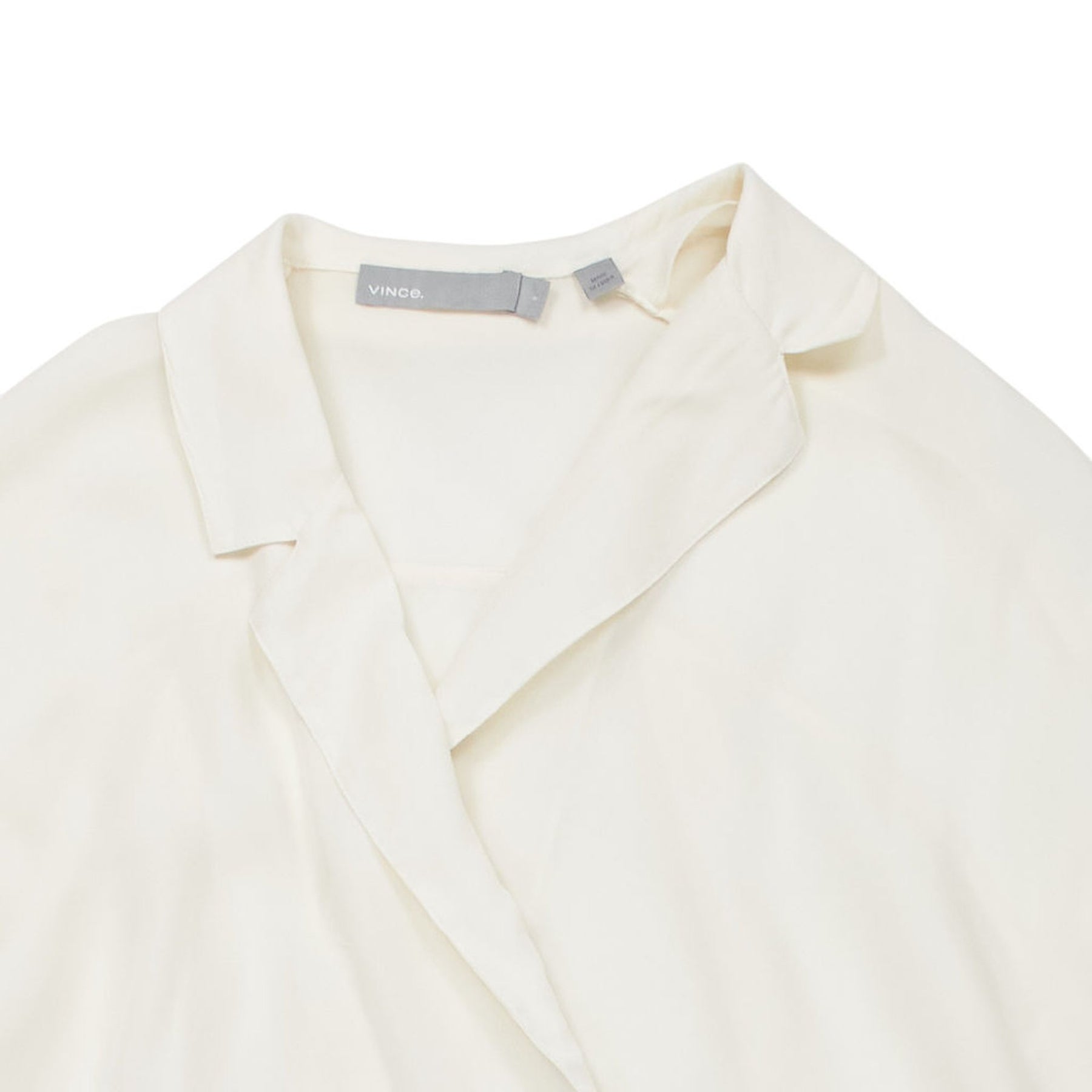 Vince Cream Silk Blouse