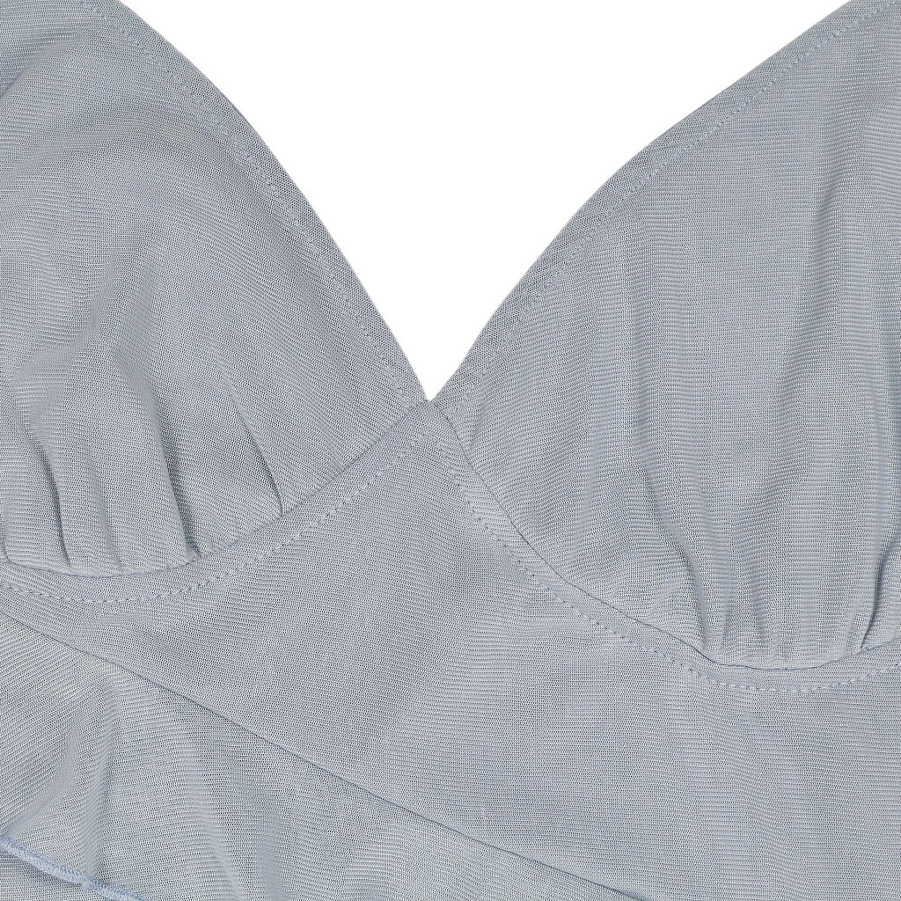Motel Blue Jacy Ruffle Midi Dress