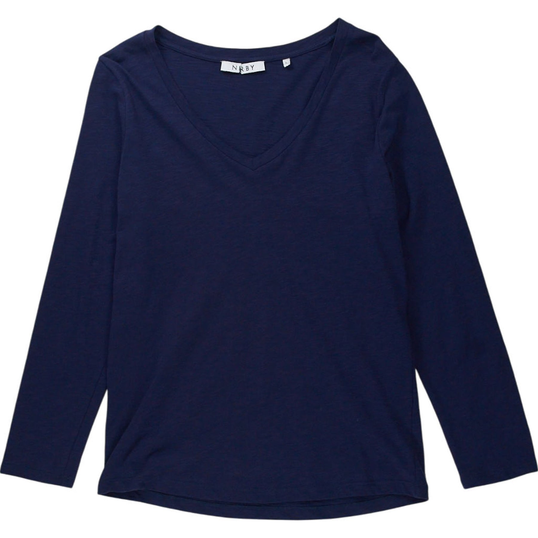 NRBY Navy V-Neck Top