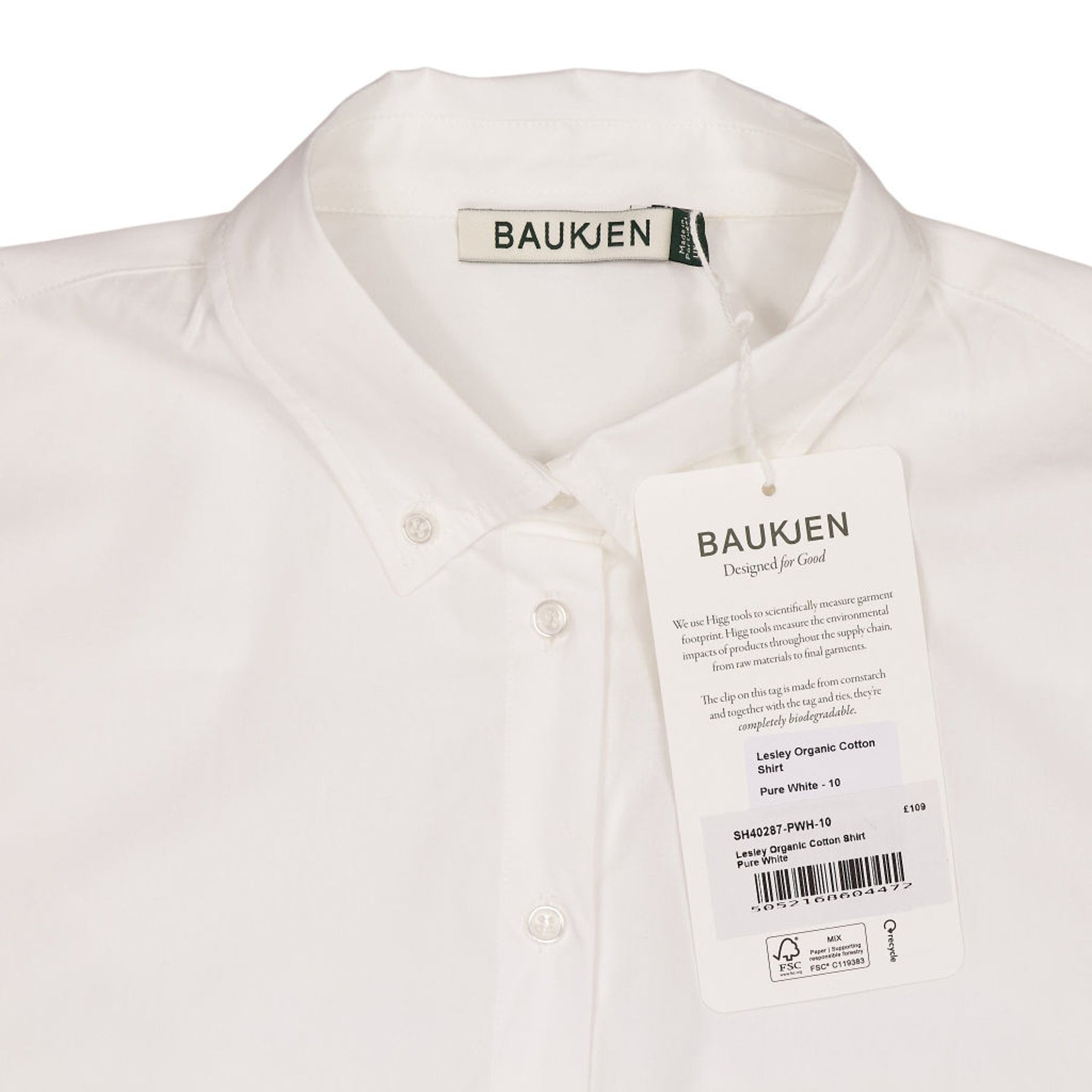 Baukjen White Lesley Organic Cotton Shirt
