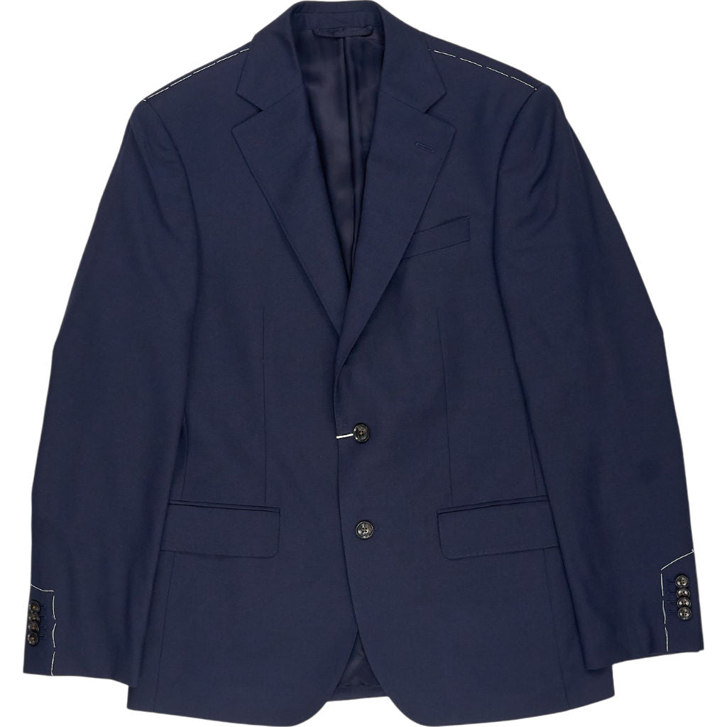 Moss Navy Regular Fit Jacket