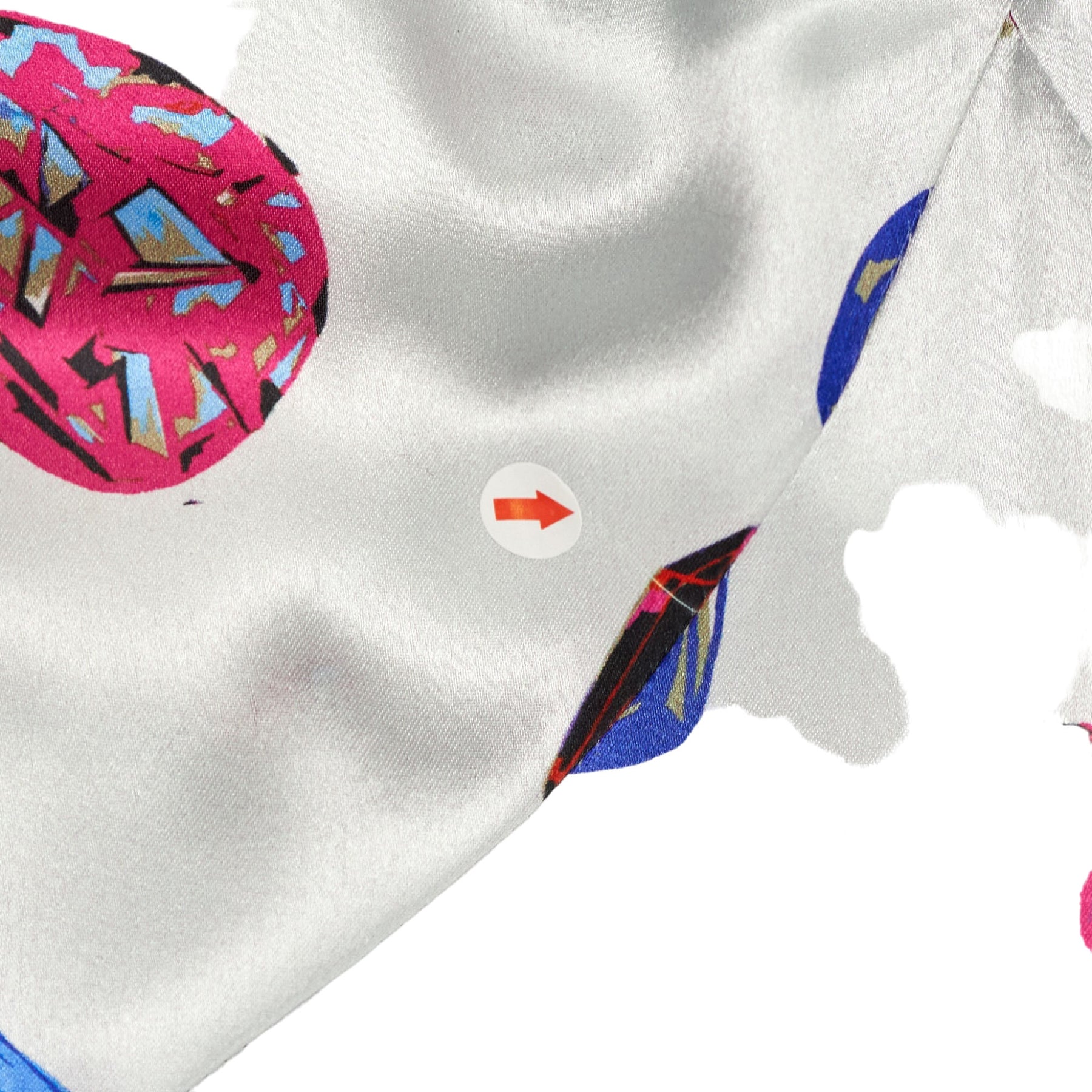 OMNES White Multi Gem Print Dress