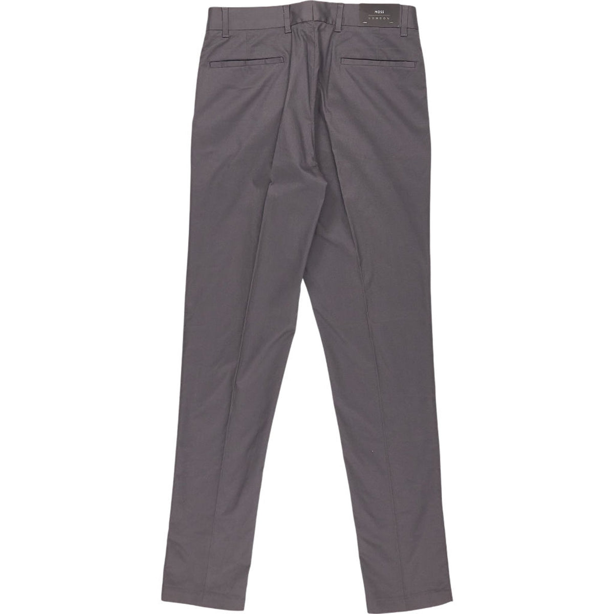 Moss London Grey Slim Fit Trousers