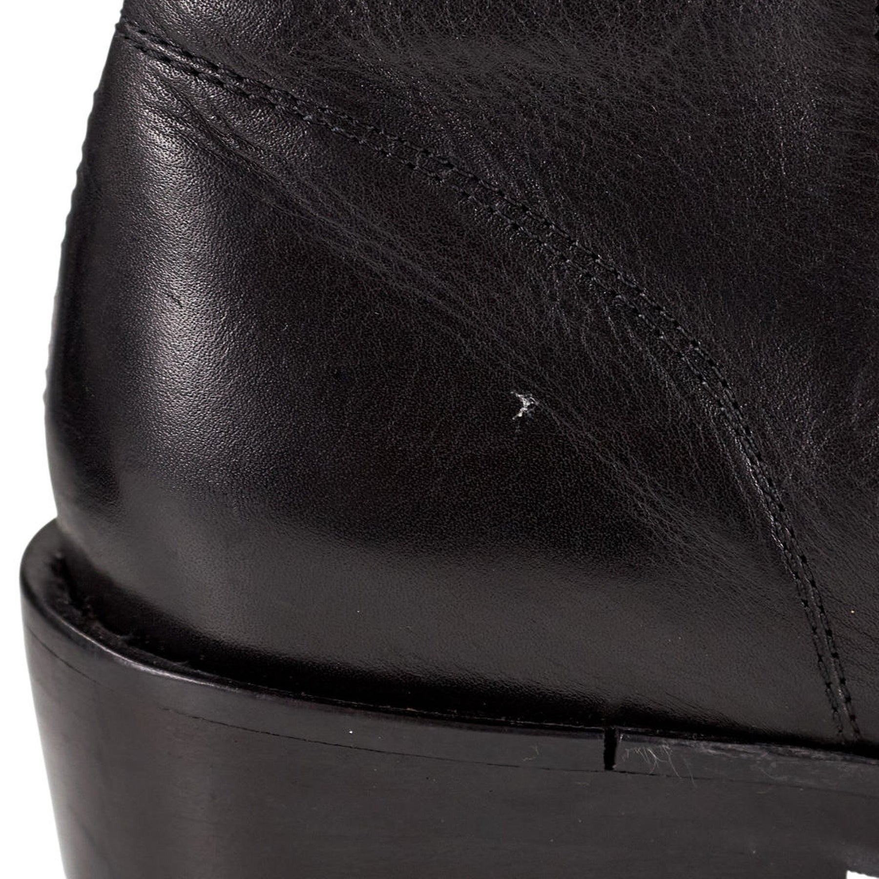 YMC Black Leather Boots UK 5
