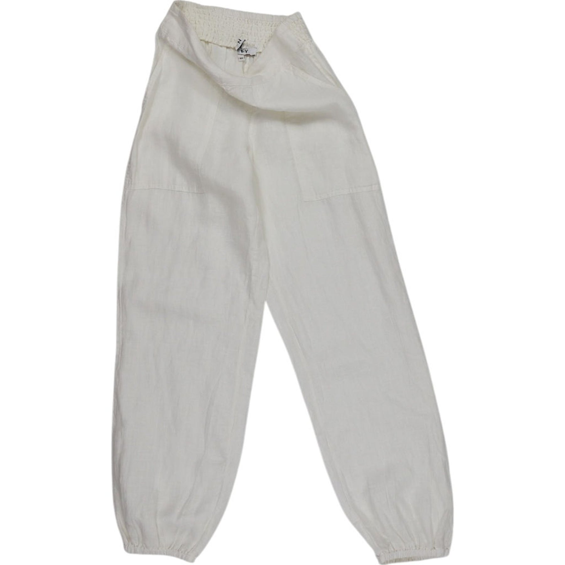 NRBY White Linen Trousers
