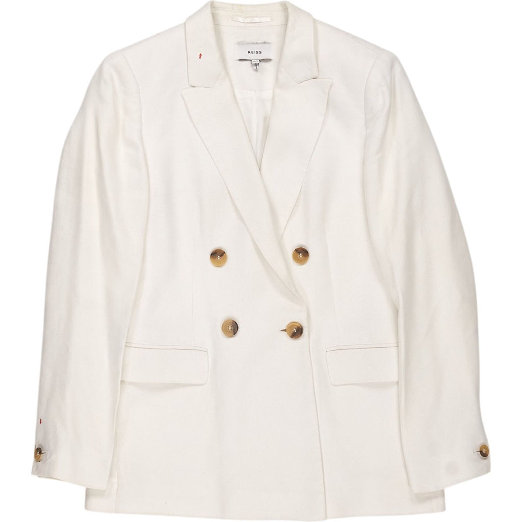 Reiss White Double Breasted Jacket