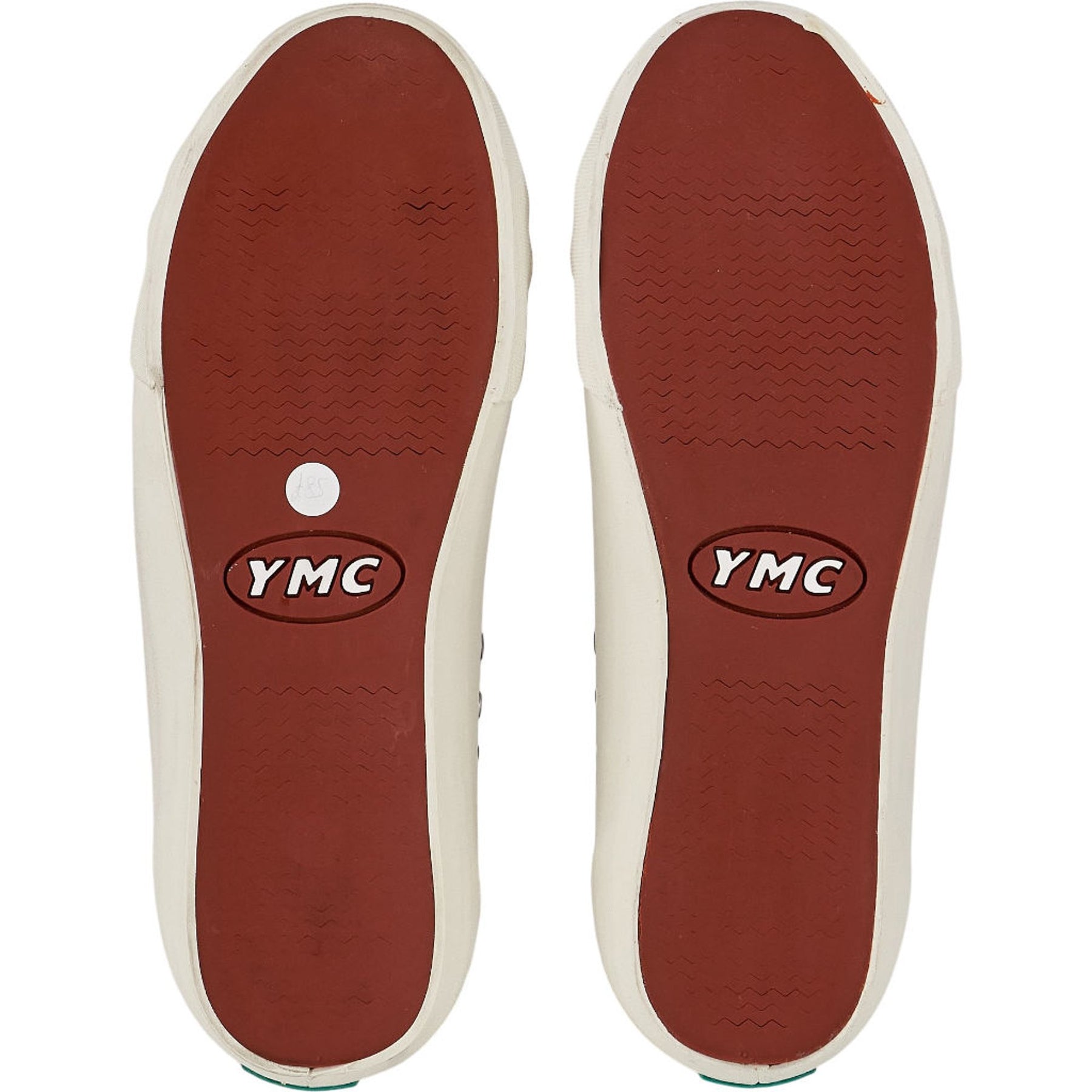 YMC Cream Canvas Trainers
