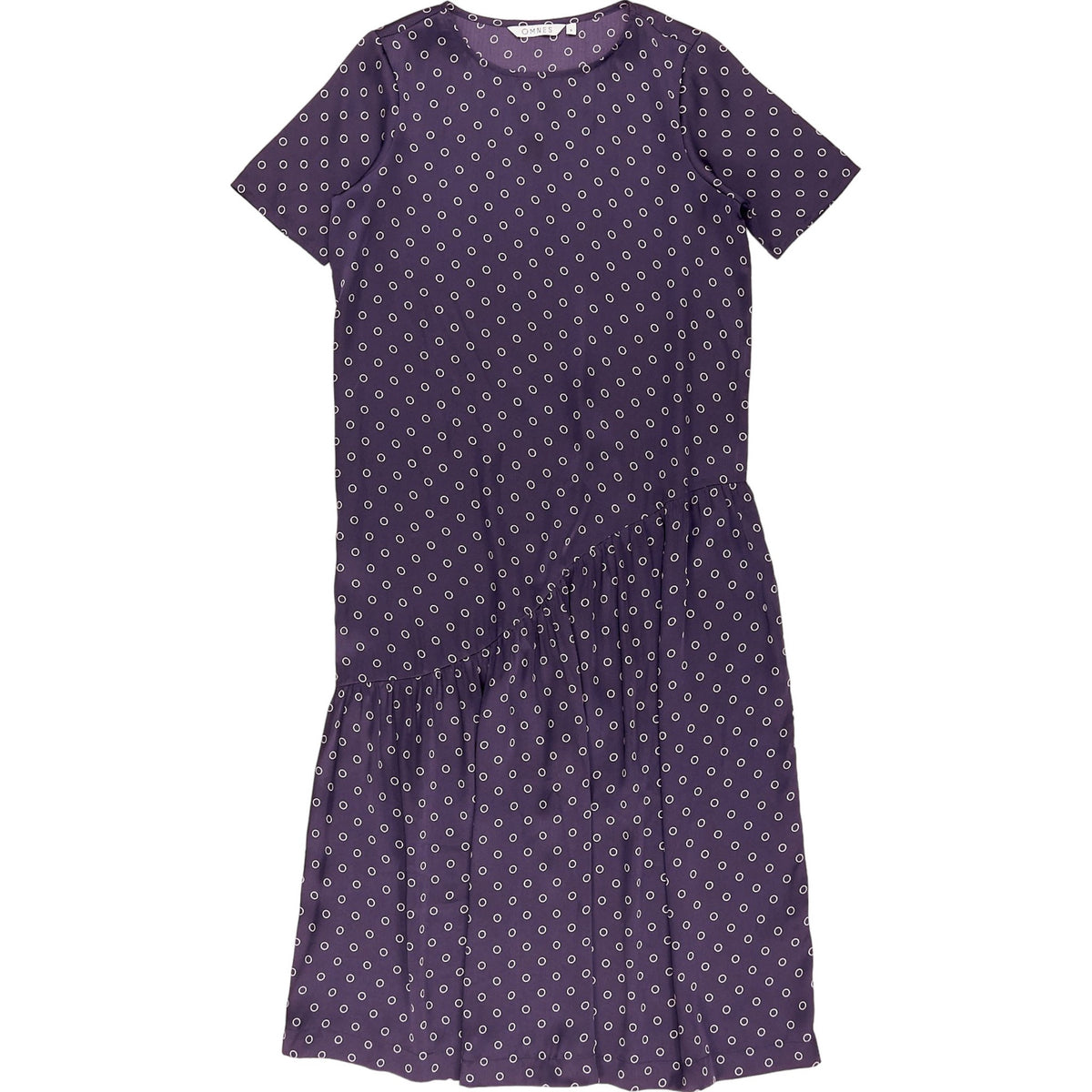 OMNES Purple Polka Dot Dress