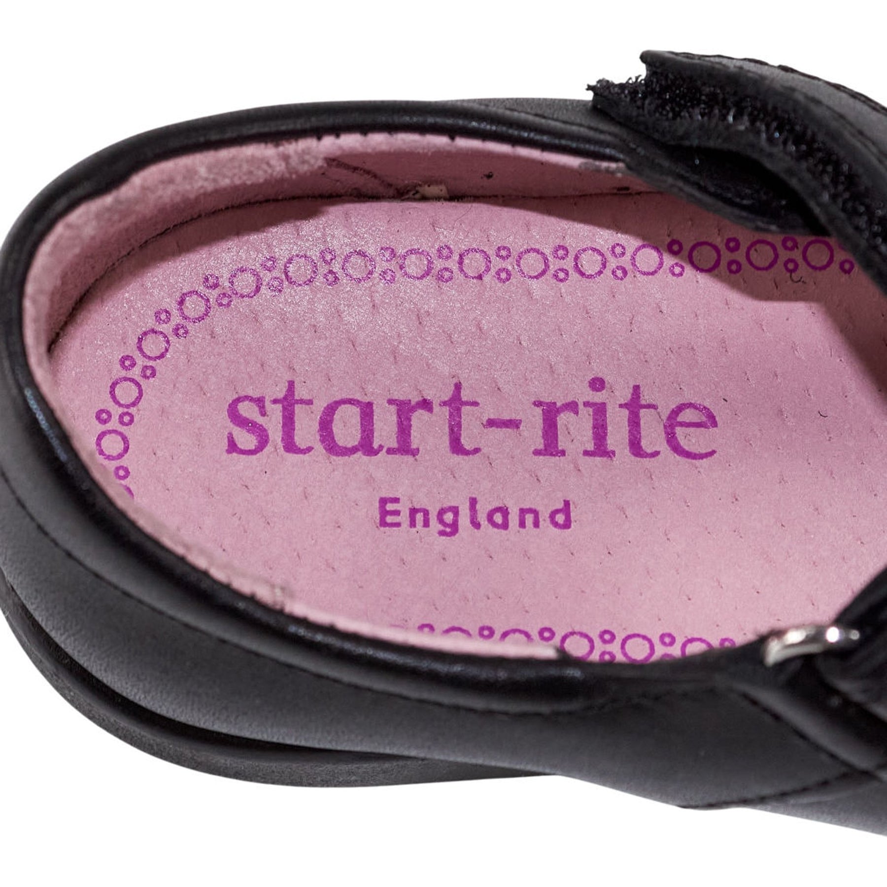 Start-Rite Black Daisy May Leather Shoes
